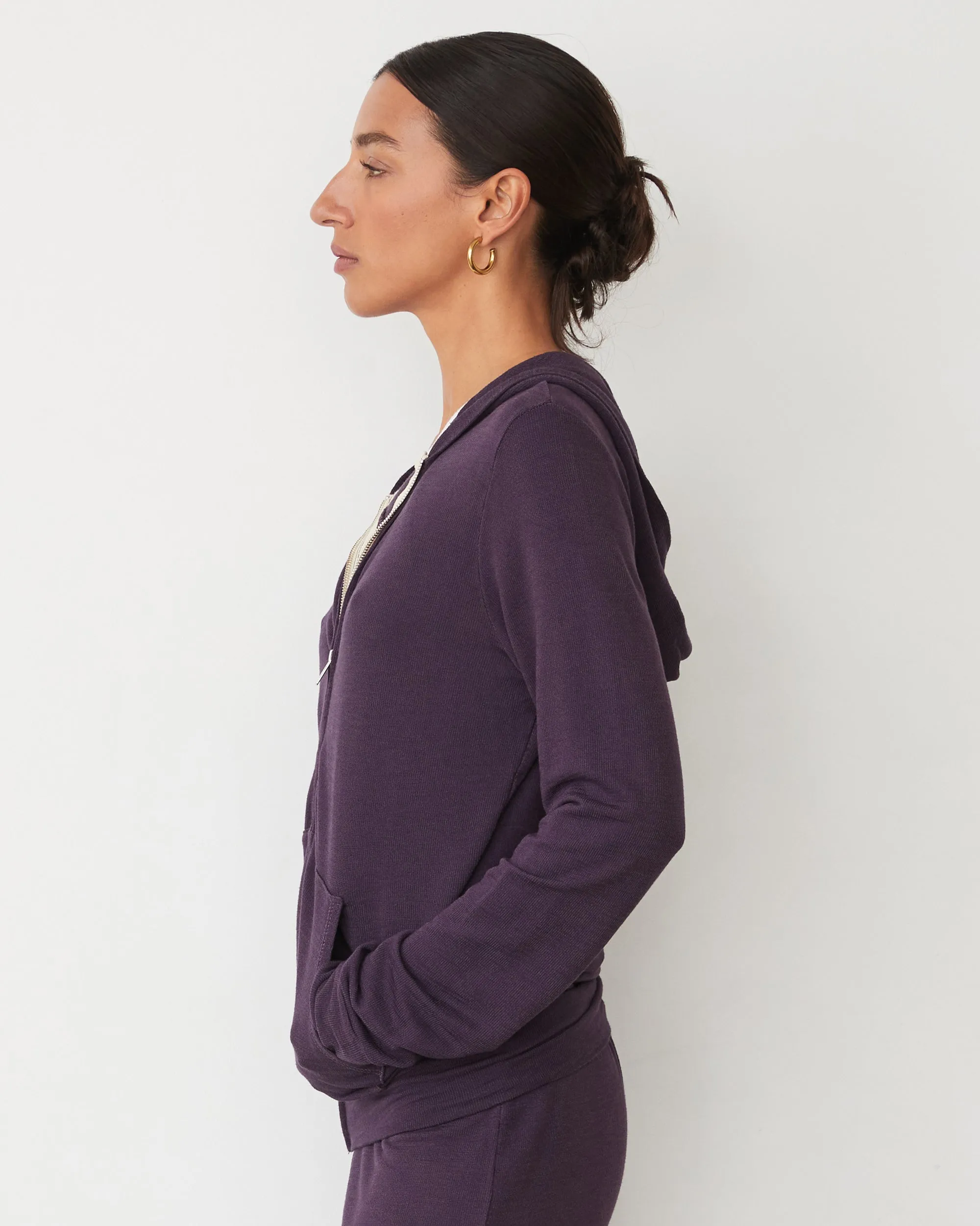 Supersoft Zip Up Hoody sold by Monrow product image thumbnail 3