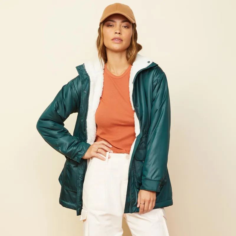 Reversible Sherpa Lined Jacket sold by Monrow