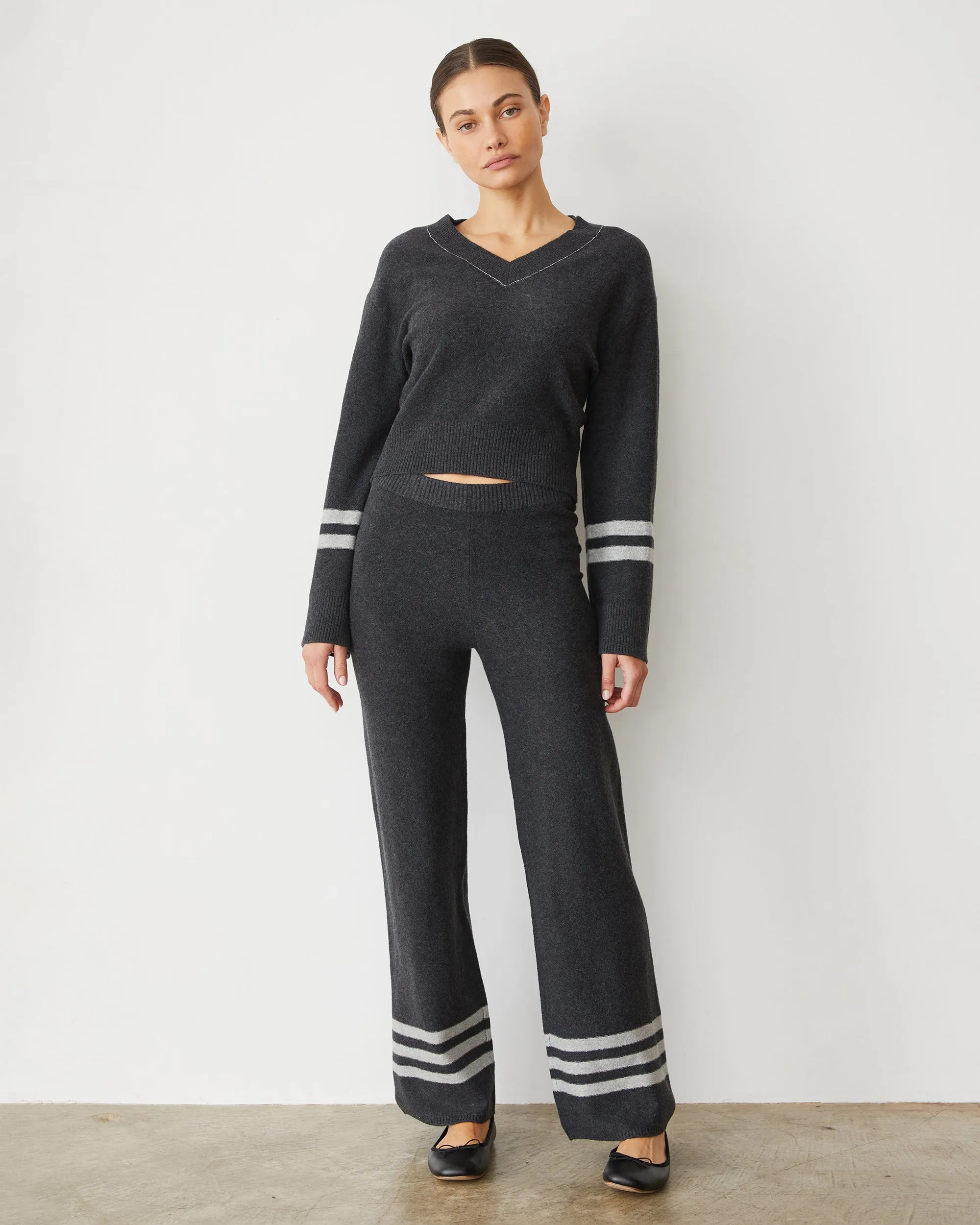 Plush Stripe Sweater sold by Monrow product image thumbnail 2