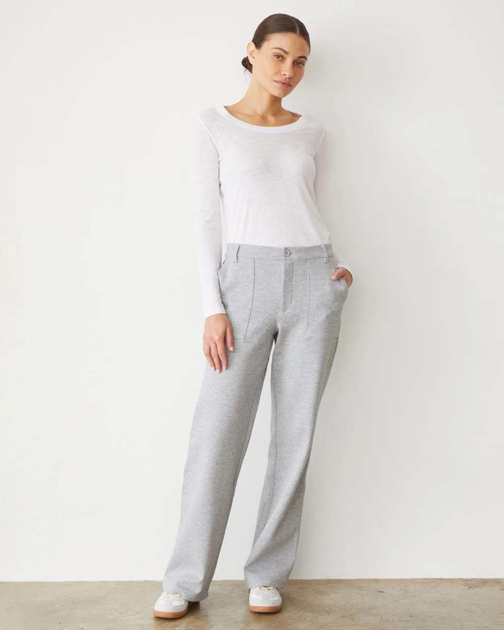 Cotton Knit Patch Pocket Pant sold by Monrow product image thumbnail 2