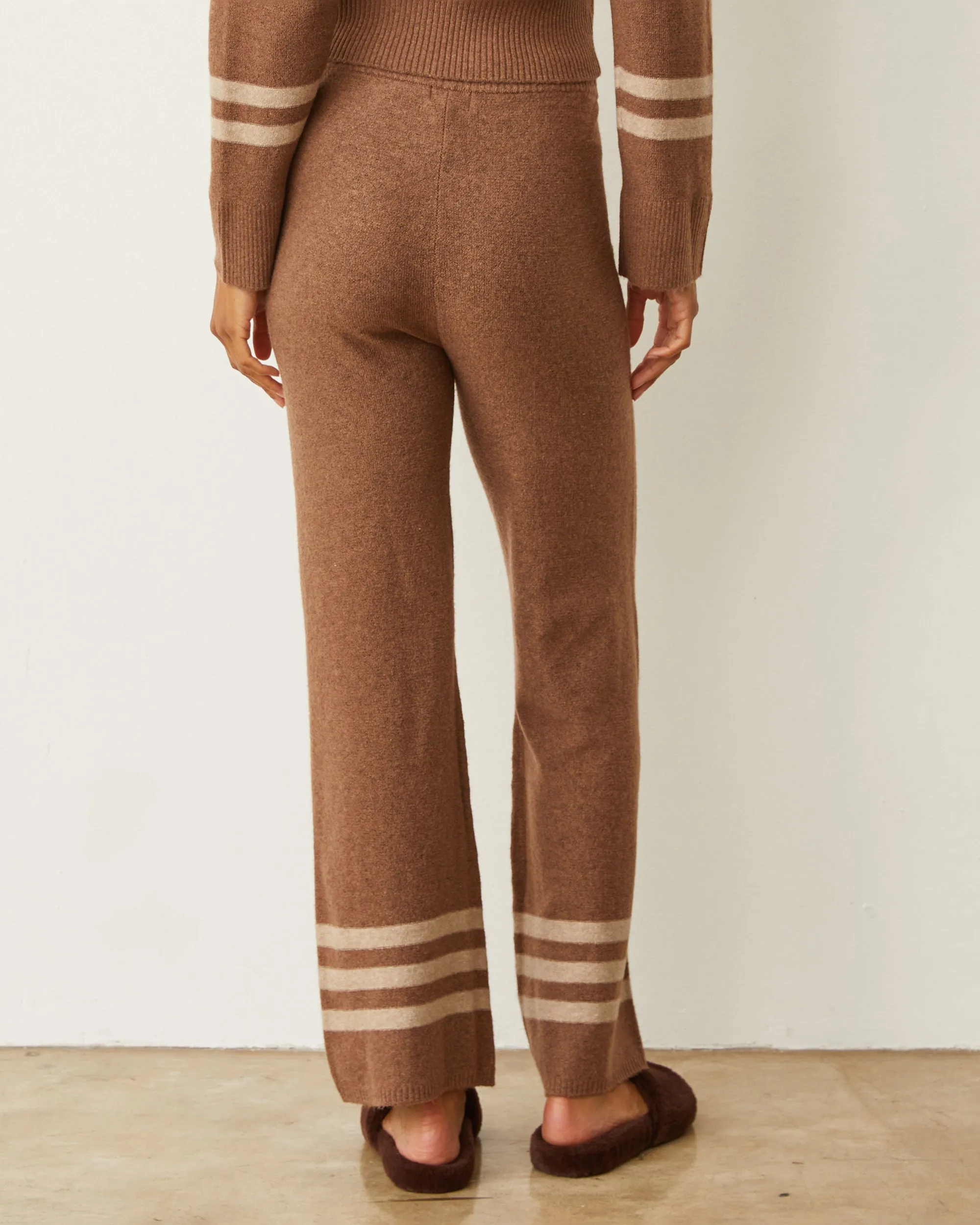 Plush Stripe Straight Leg Sweat sold by Monrow product image thumbnail 3