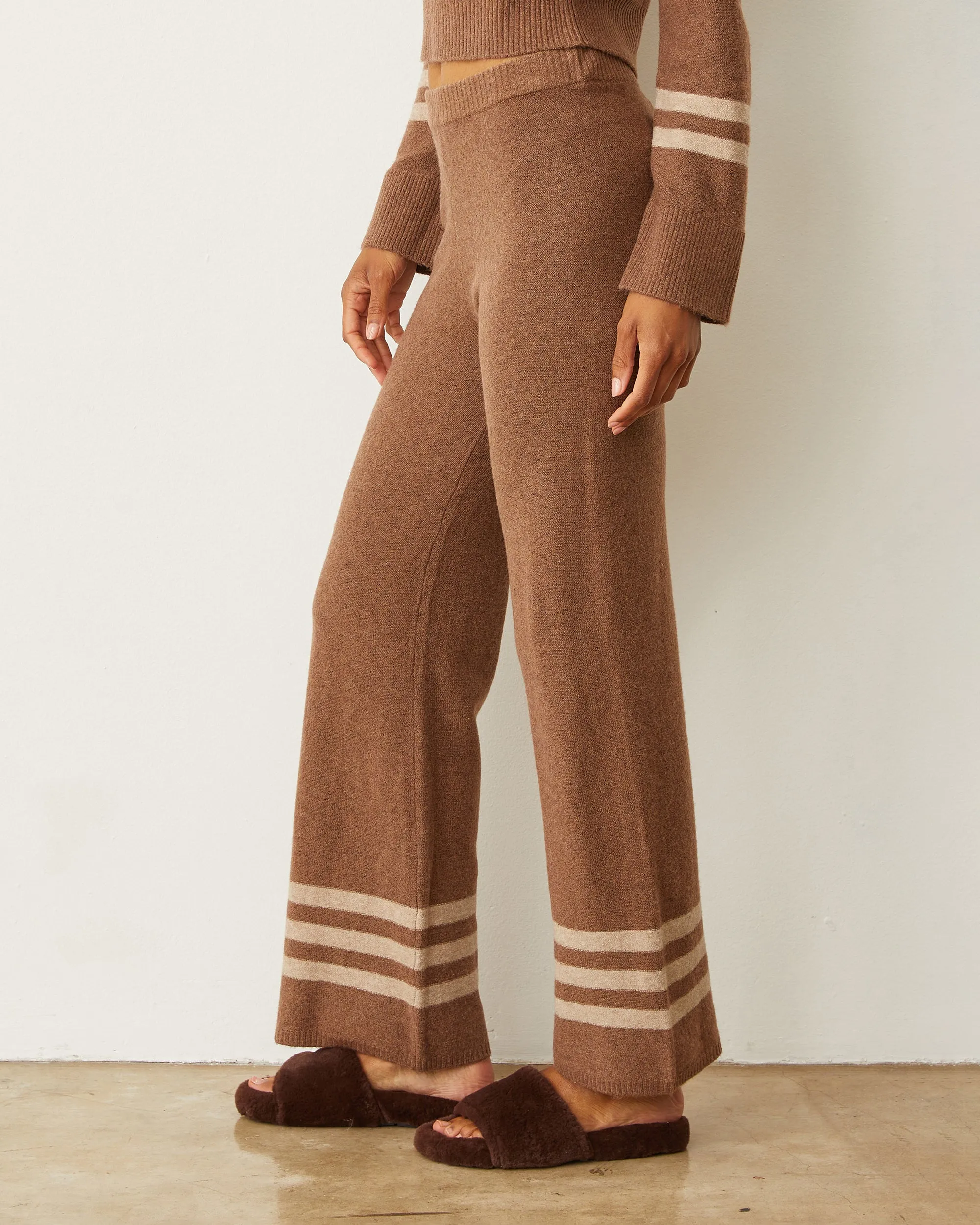 Plush Stripe Straight Leg Sweat sold by Monrow product image thumbnail 2