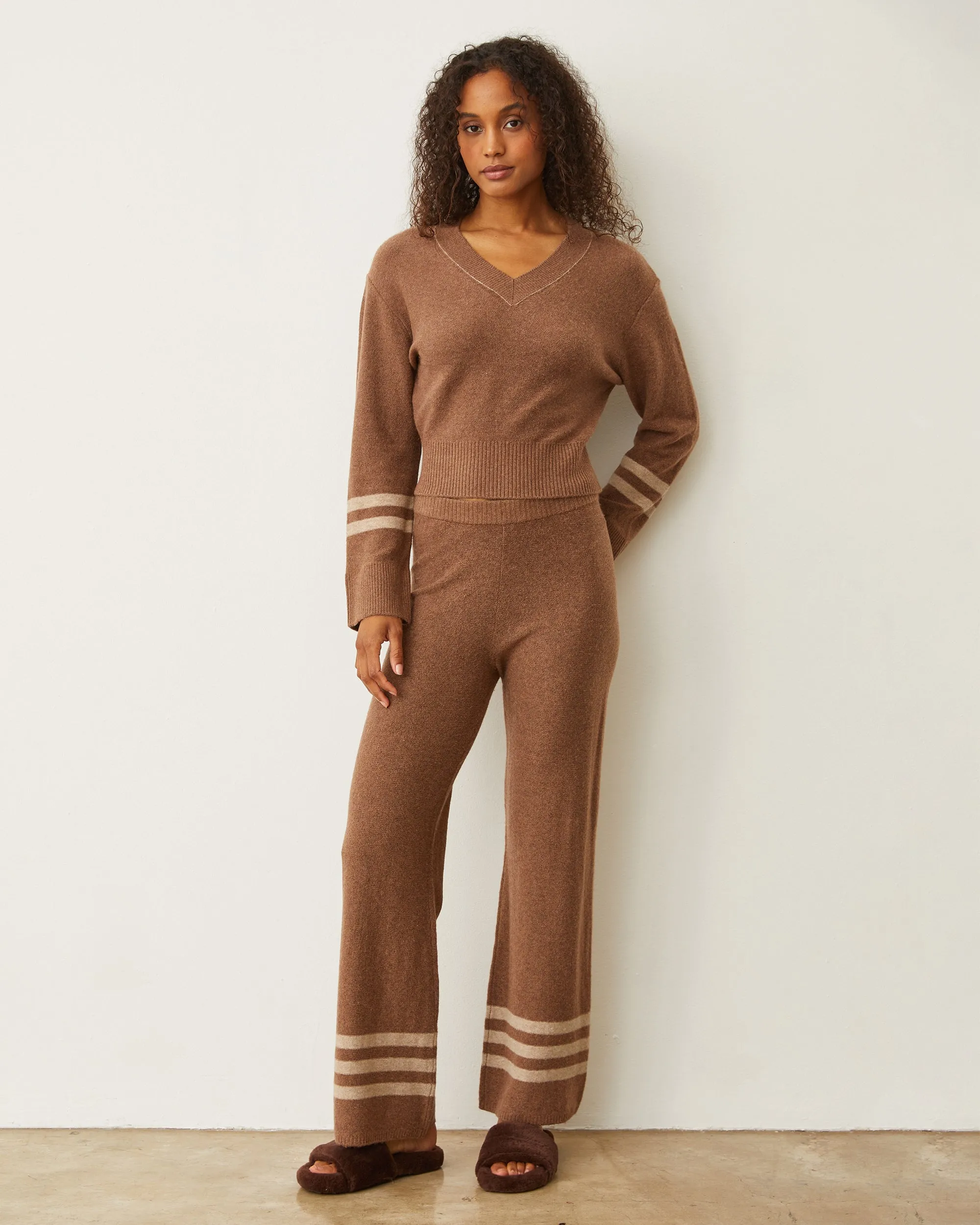 Plush Stripe Sweater sold by Monrow product image thumbnail 2