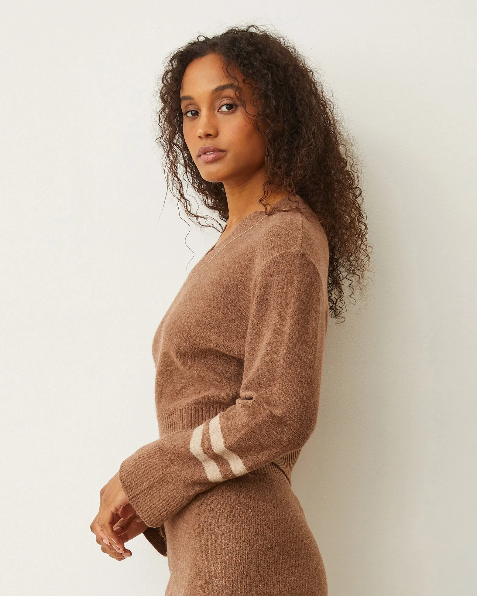 Plush Stripe Sweater sold by Monrow product image thumbnail 4