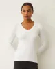 Supimaluxe Rib Long Sleeve V Neck sold by Monrow
