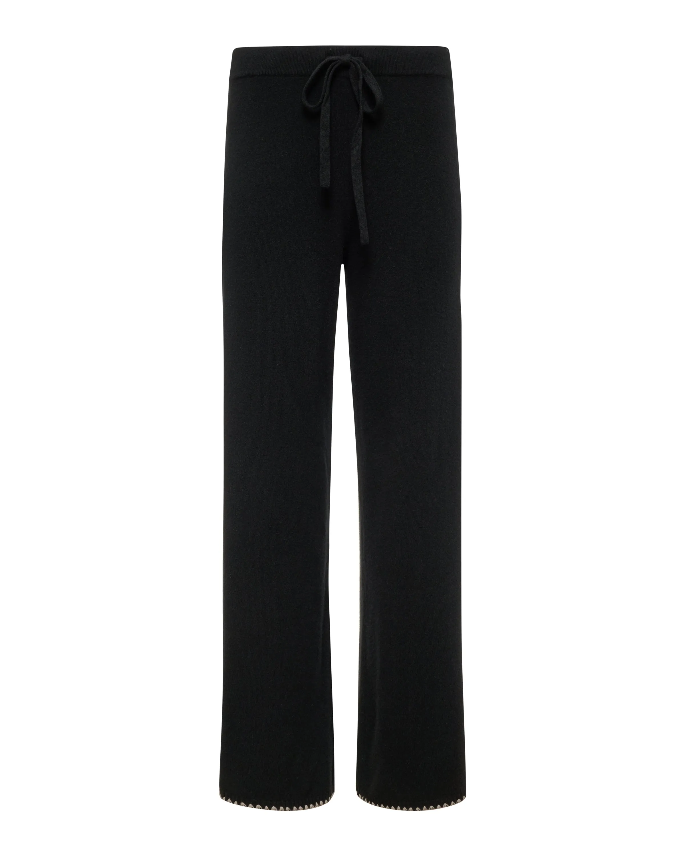 Wool Cashmere Wide Leg Blanket Stitch Sweat sold by Monrow