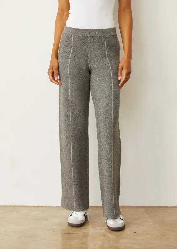 Soft Knit Two Tone Trouser sold by Monrow