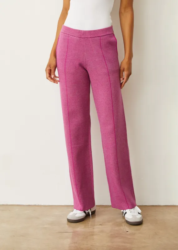 Soft Knit Two Tone Trouser sold by Monrow