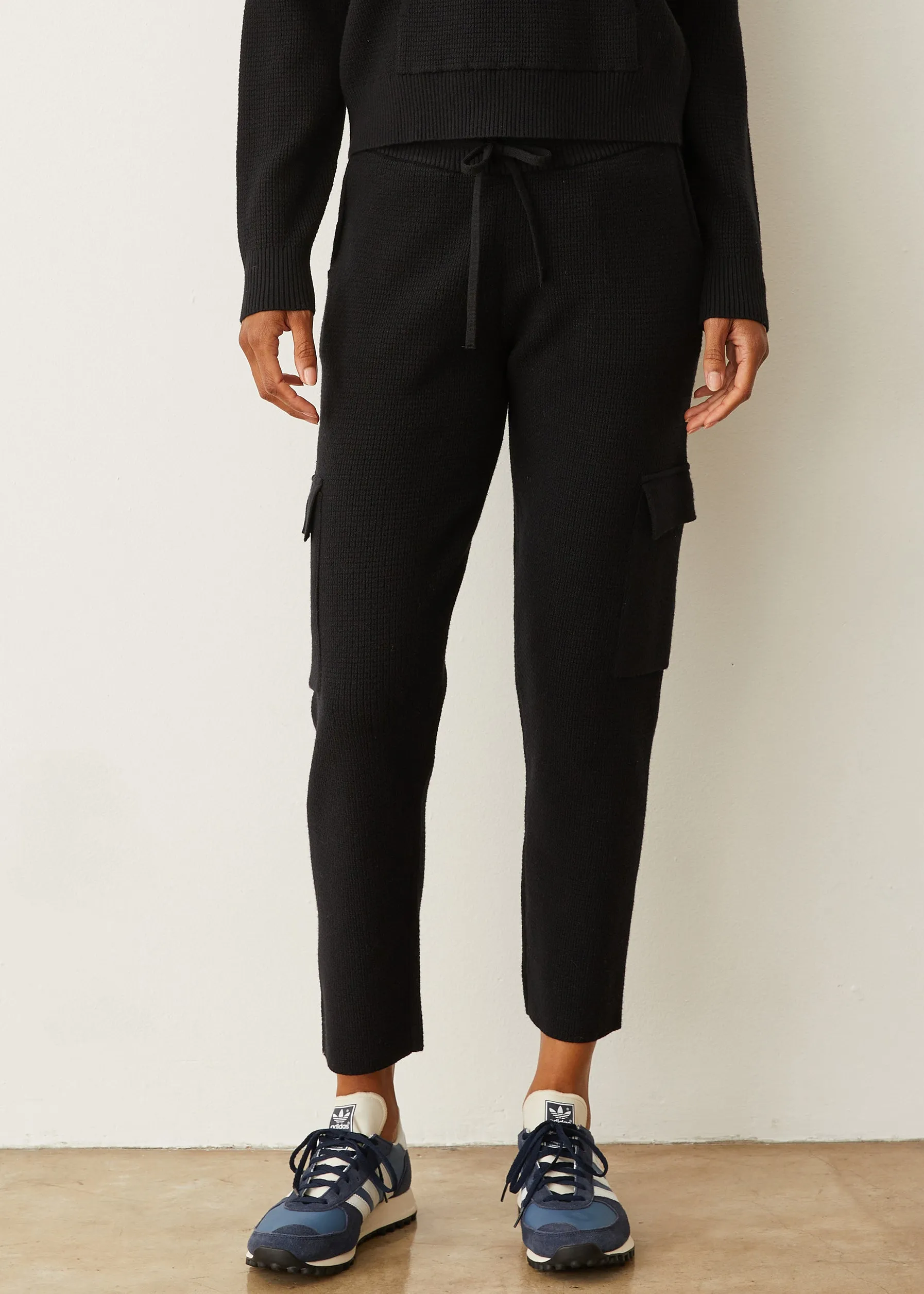 Soft Knit Waffle Cargo Jogger sold by Monrow