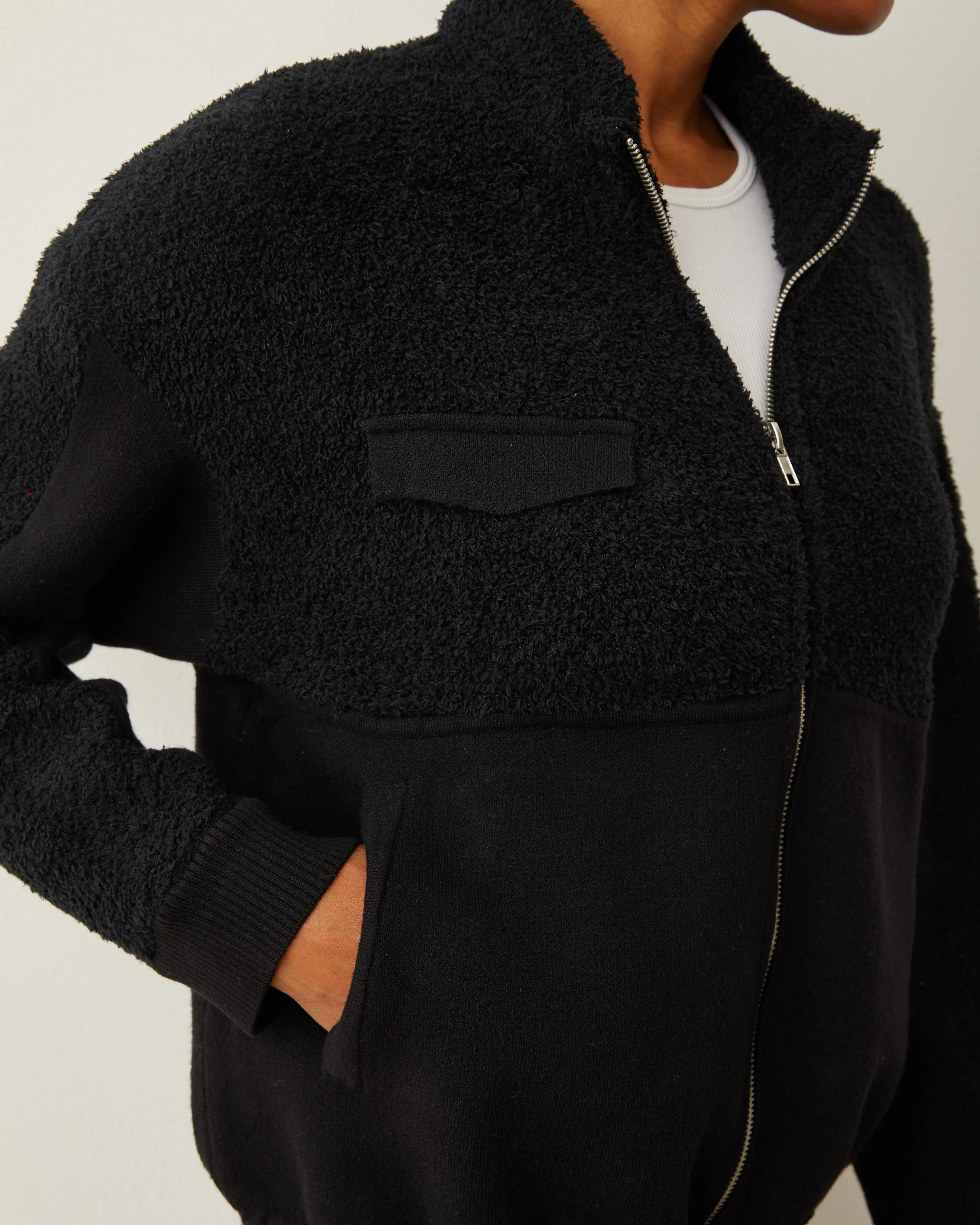 Sherpa Soft Knit Jacket sold by Monrow product image thumbnail 4