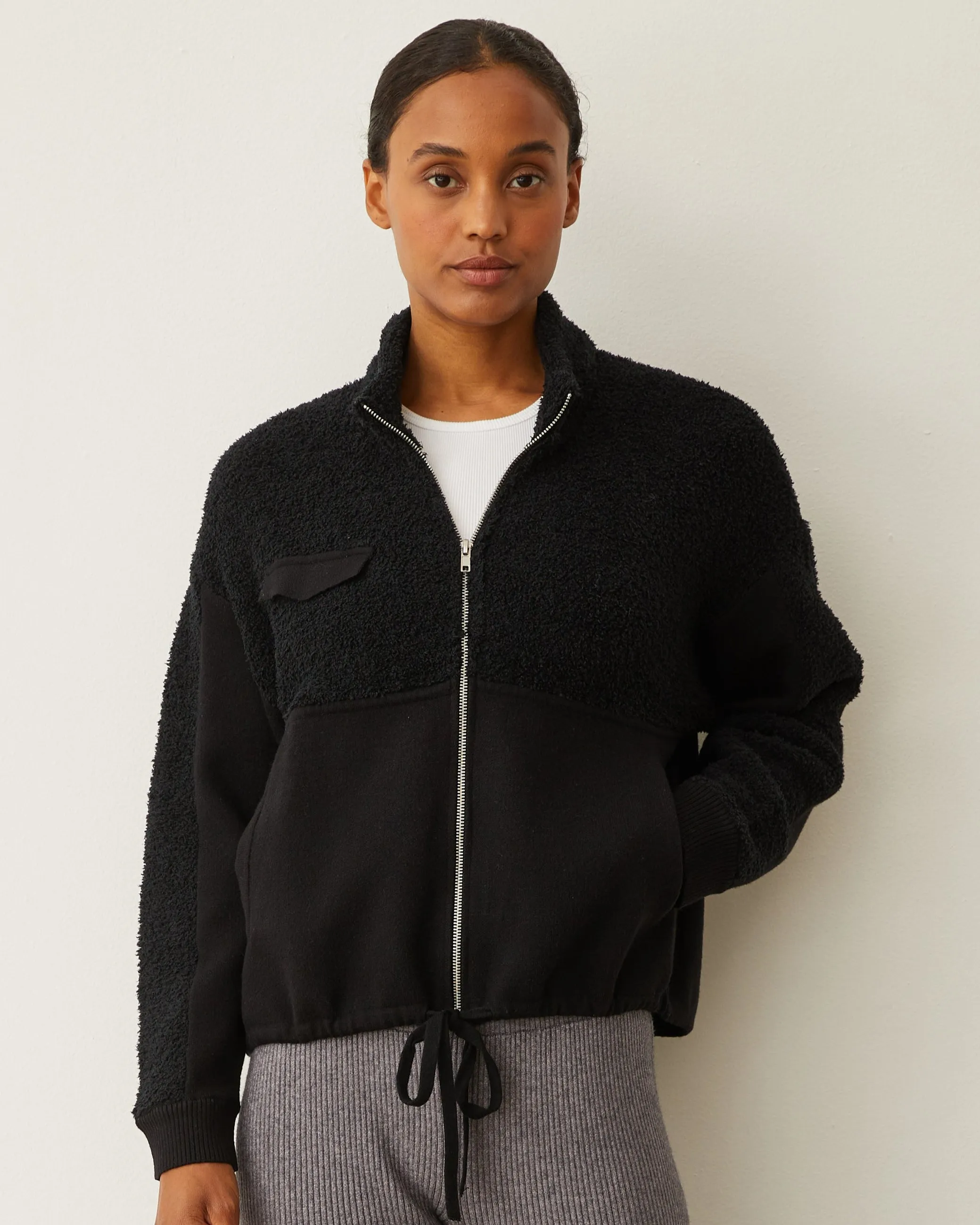 Sherpa Soft Knit Jacket sold by Monrow product image thumbnail 2