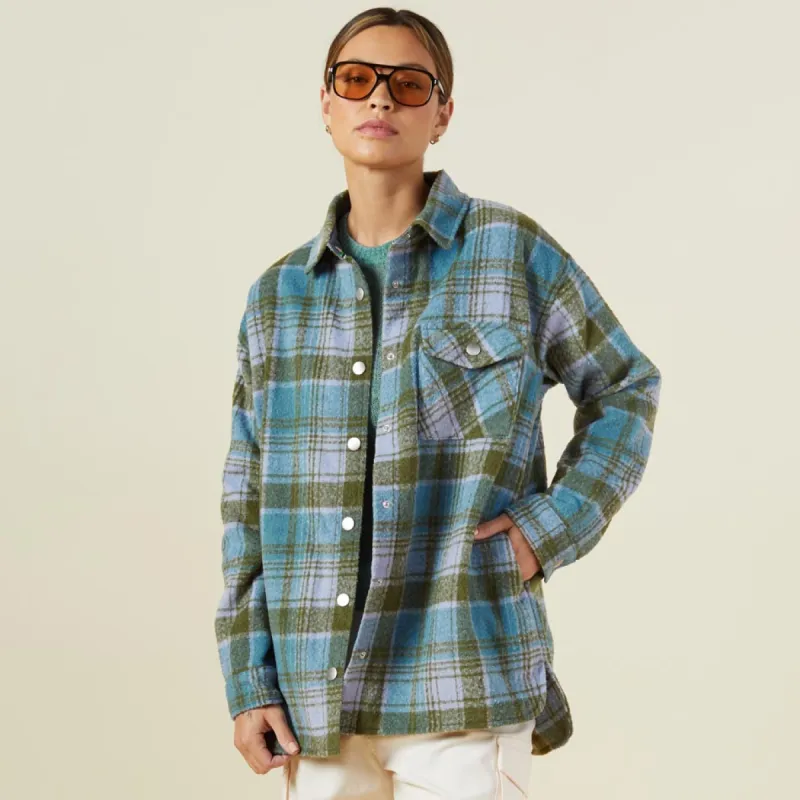 Plaid Shacket sold by Monrow
