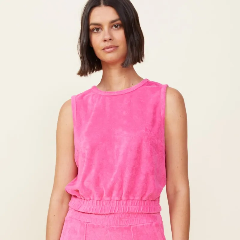 Terry Cloth Tank sold by Monrow