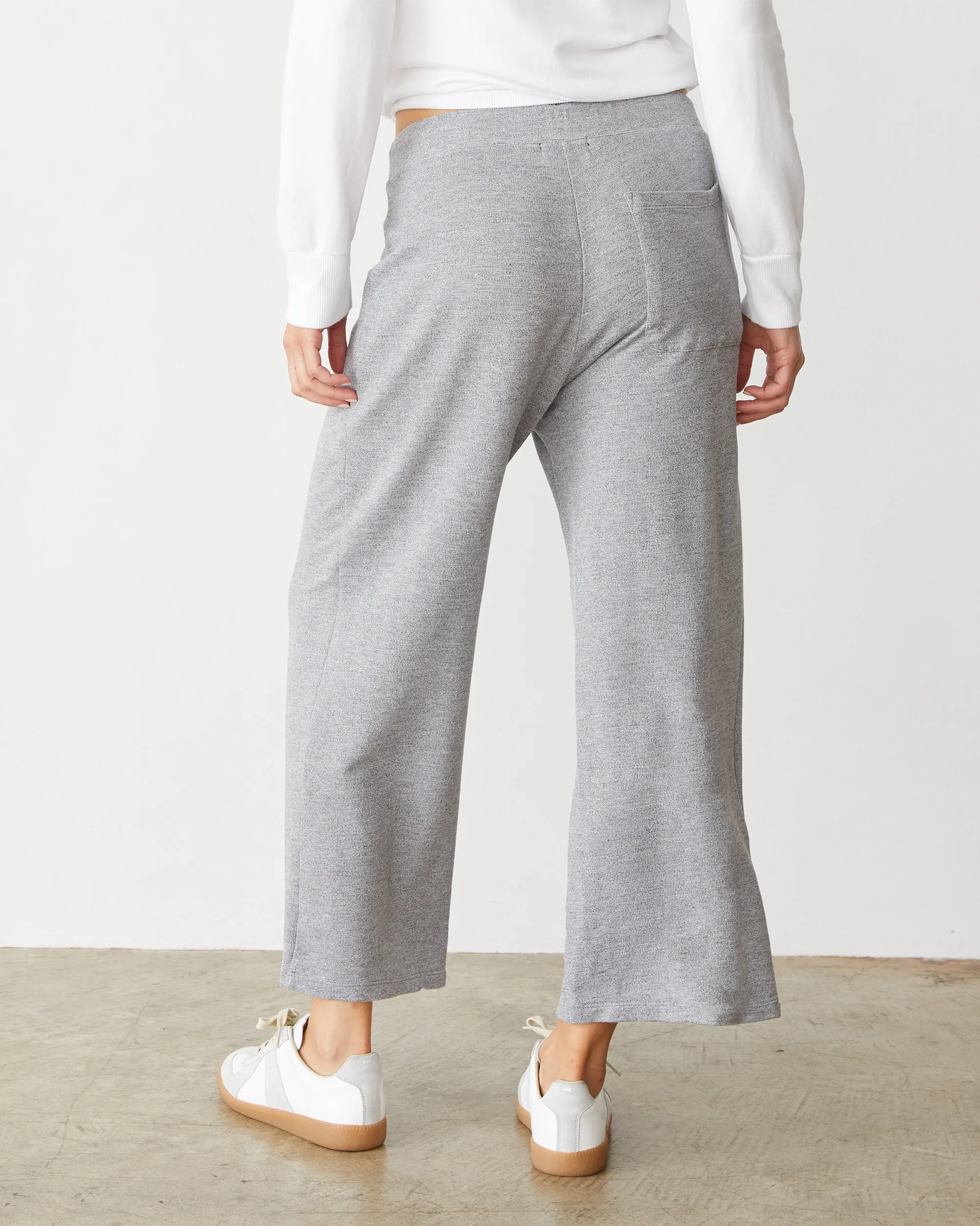 Supersoft French Terry Crop Lounge Pant sold by Monrow product image thumbnail 3