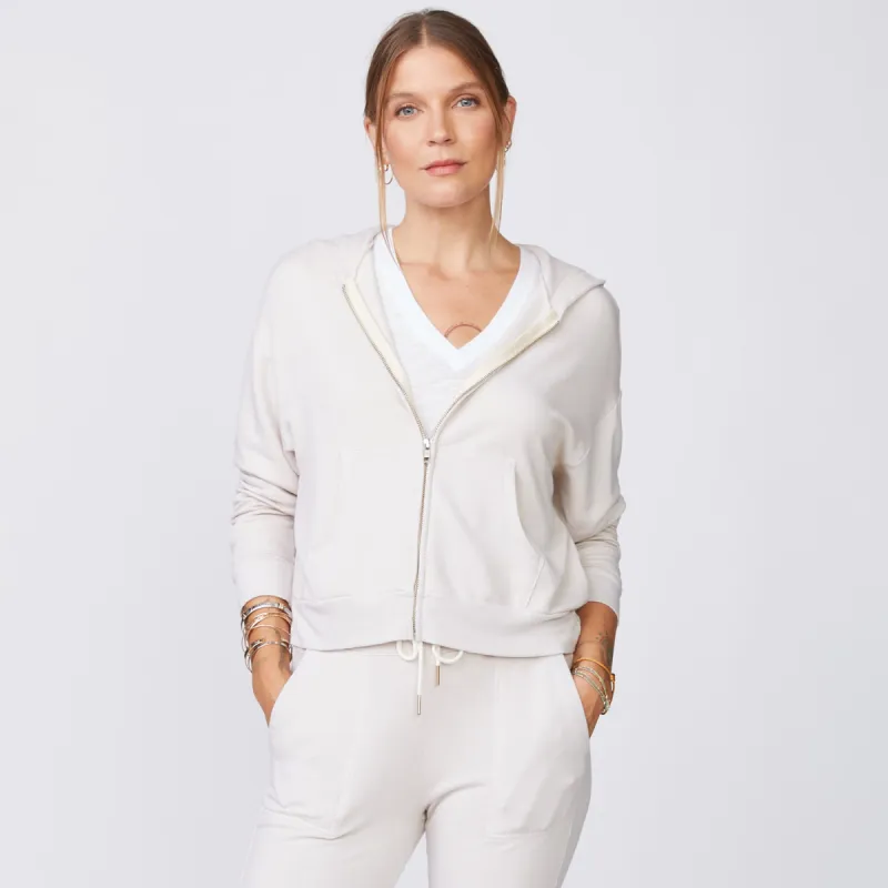Supersoft Fleece Girlfriend Zip Up Hoody sold by Monrow