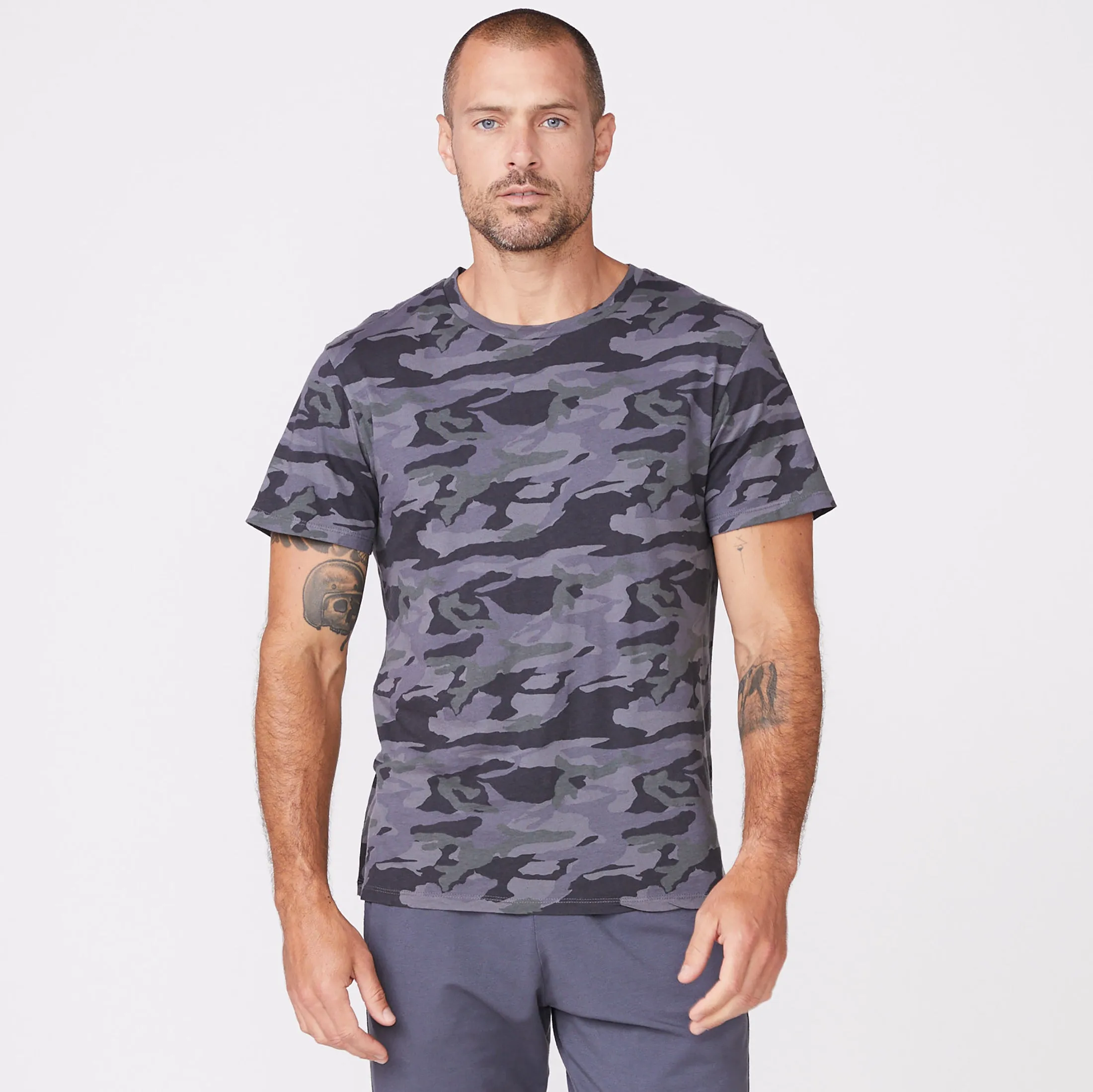 Camo Relaxed Crew sold by Monrow