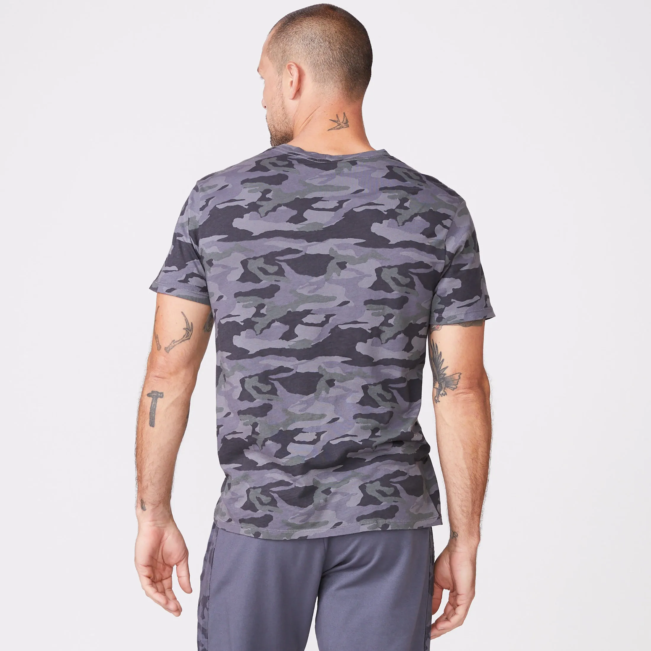 Camo Relaxed Crew sold by Monrow product image thumbnail 5