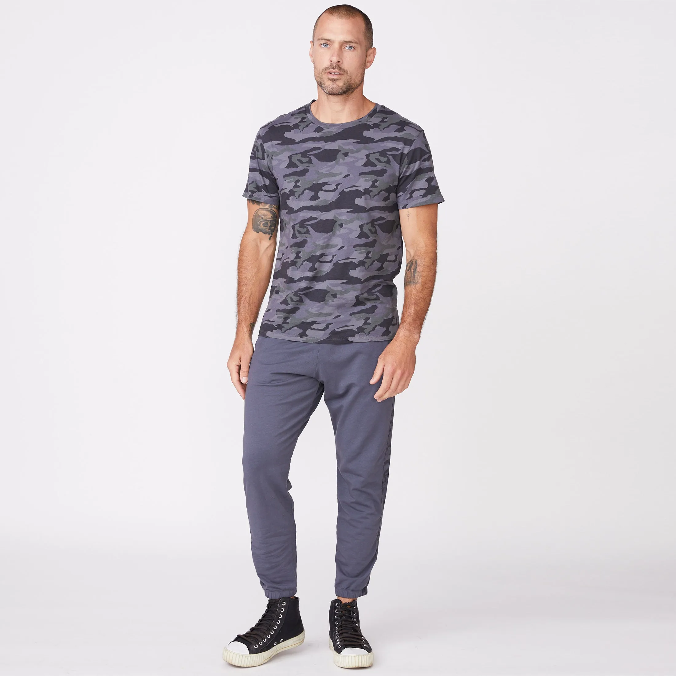 Camo Relaxed Crew sold by Monrow product image thumbnail 3