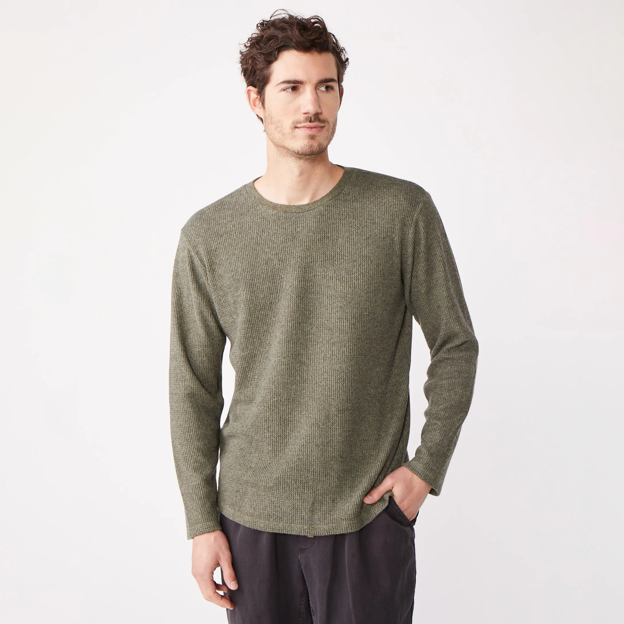 Thermal Long Sleeve Crew sold by Monrow