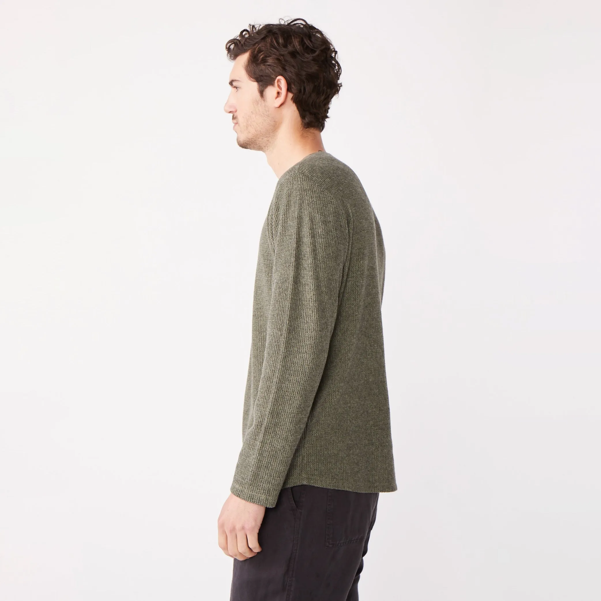 Thermal Long Sleeve Crew sold by Monrow product image thumbnail 3