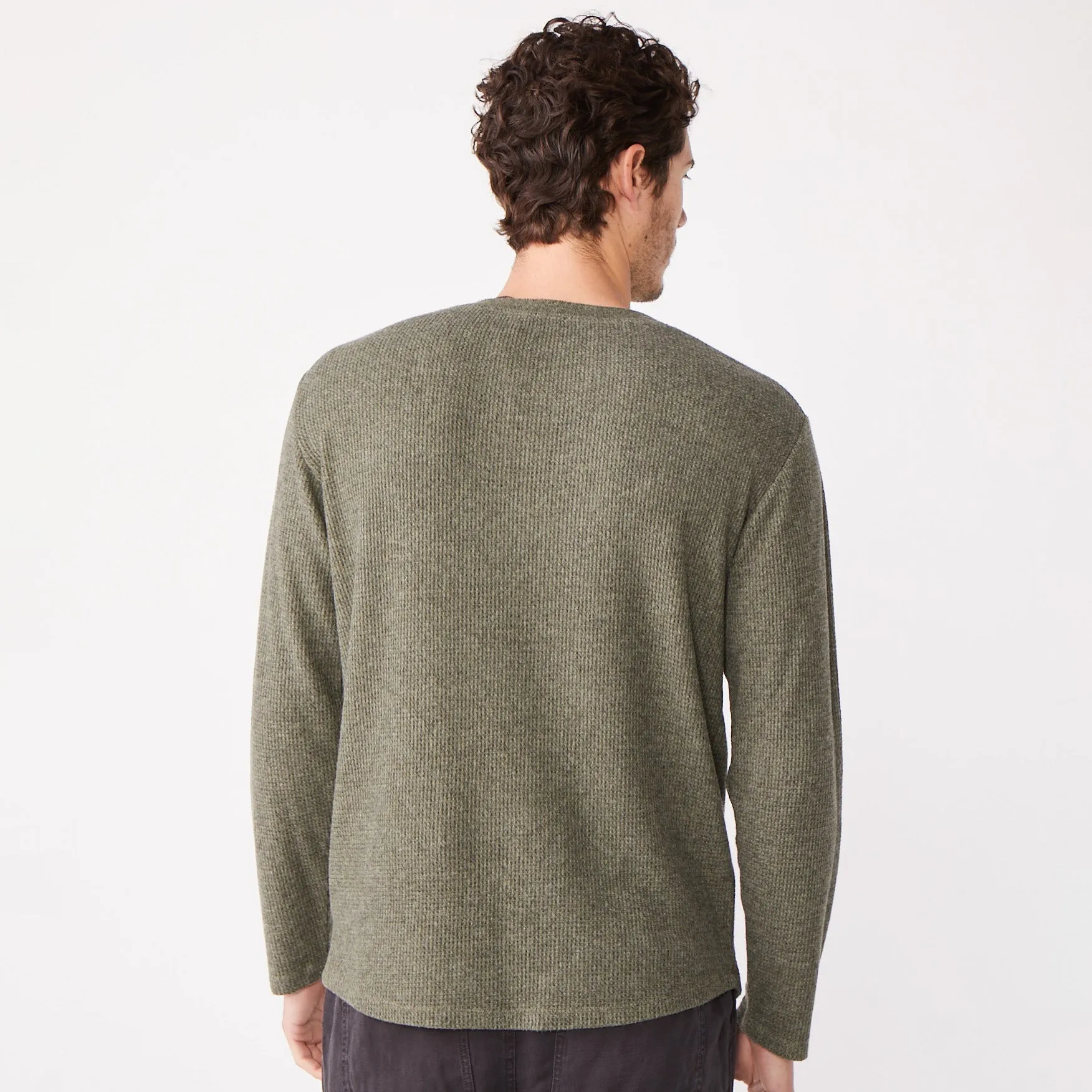Thermal Long Sleeve Crew sold by Monrow product image thumbnail 4