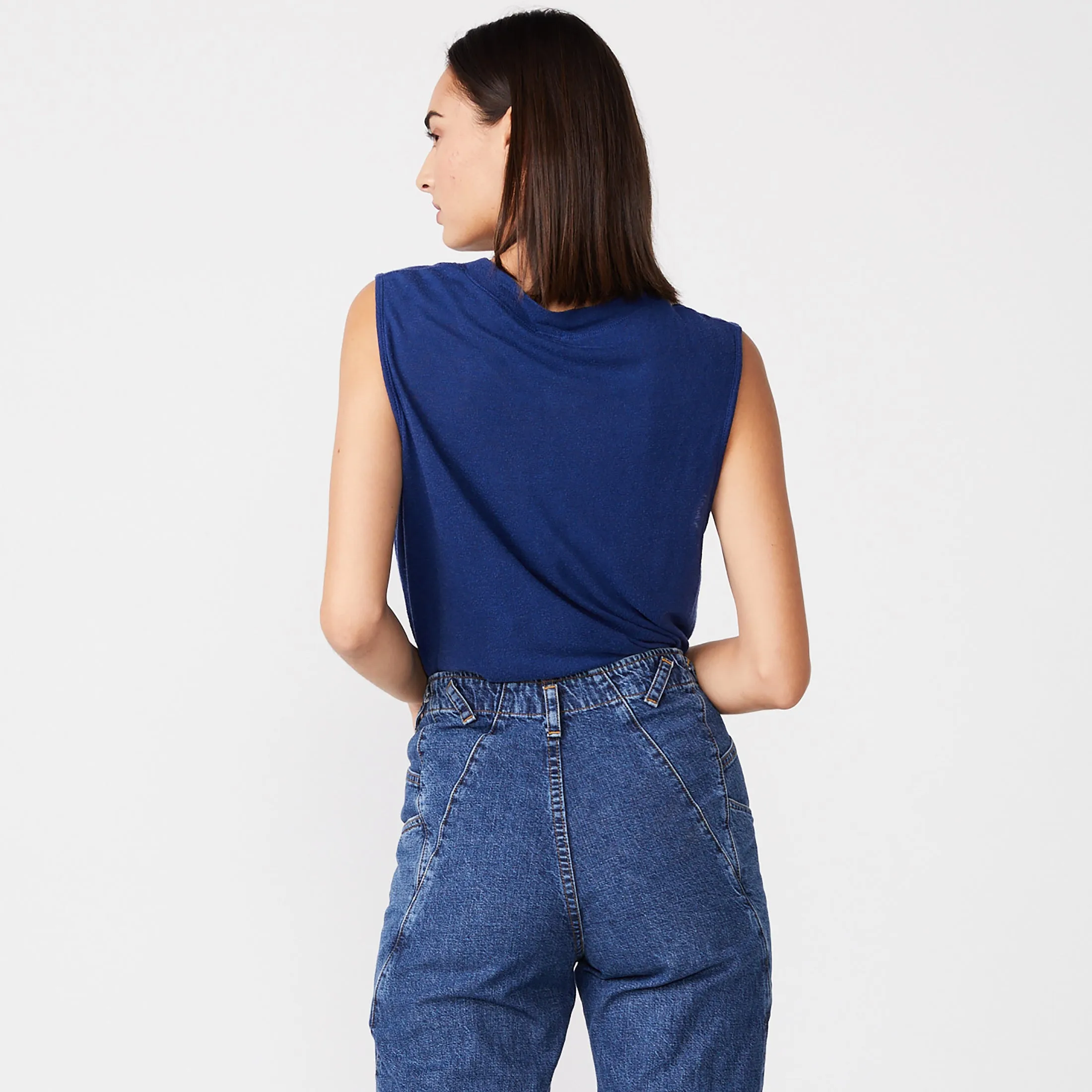 High Neck Muscle Tank sold by Monrow product image thumbnail 5