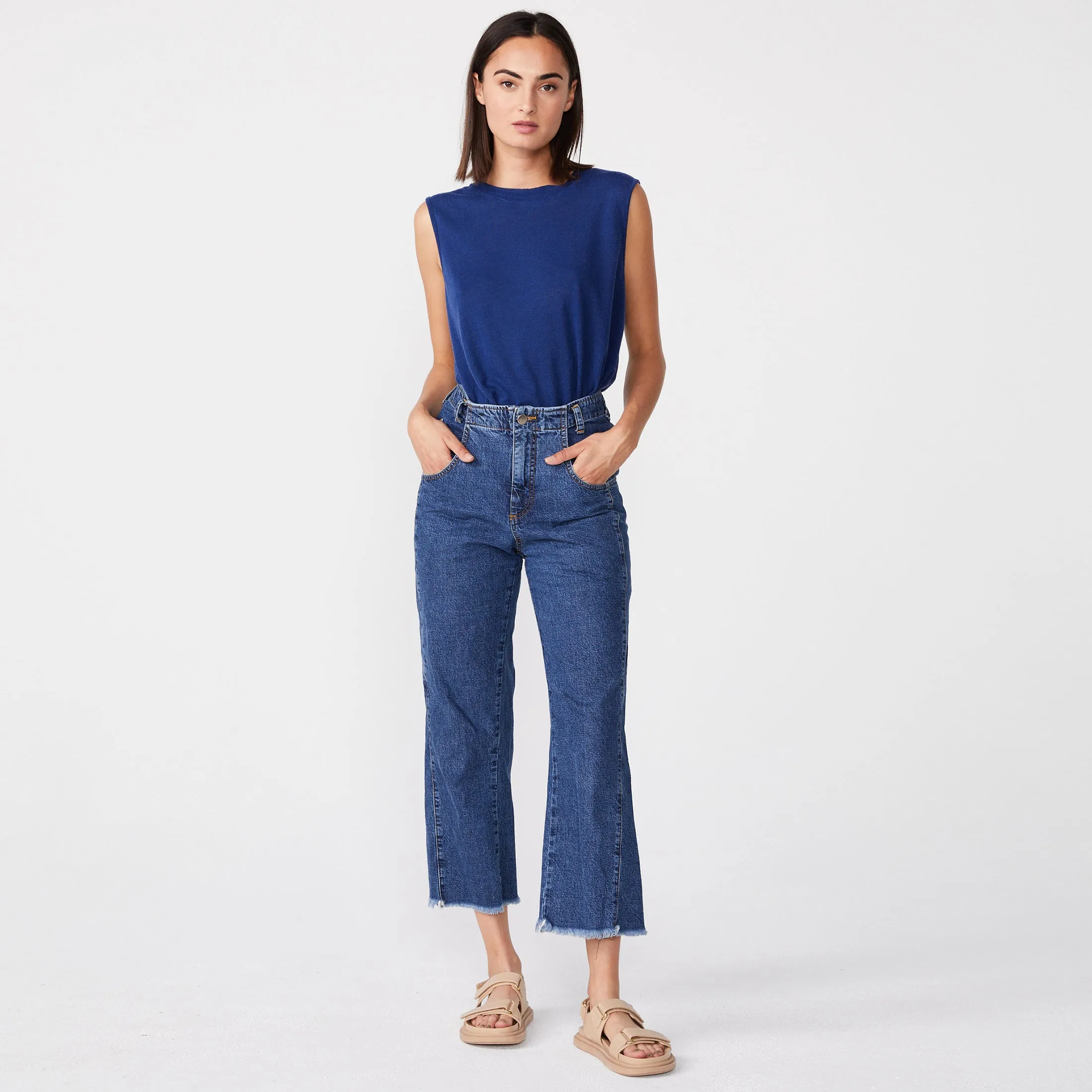 High Neck Muscle Tank sold by Monrow product image thumbnail 2