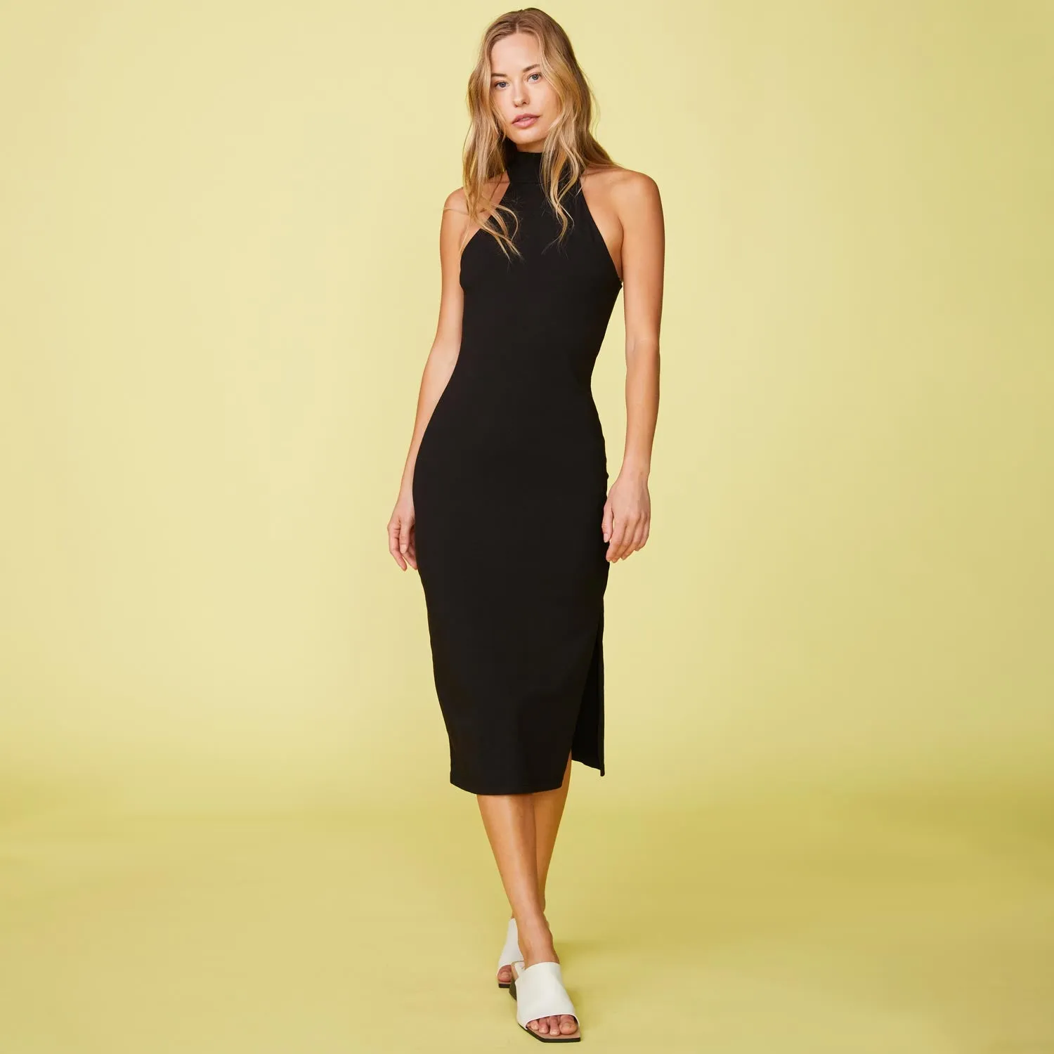 Mock Halter Dress sold by Monrow