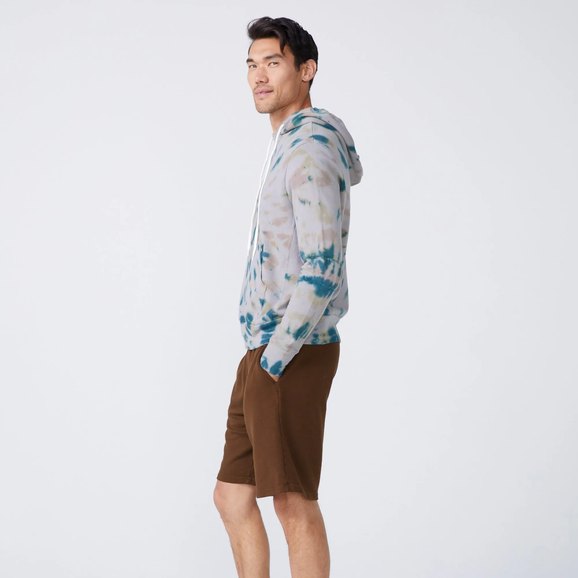 Kaleidoscope Tie Dye Slouchy Pullover Hoody sold by Monrow product image thumbnail 3