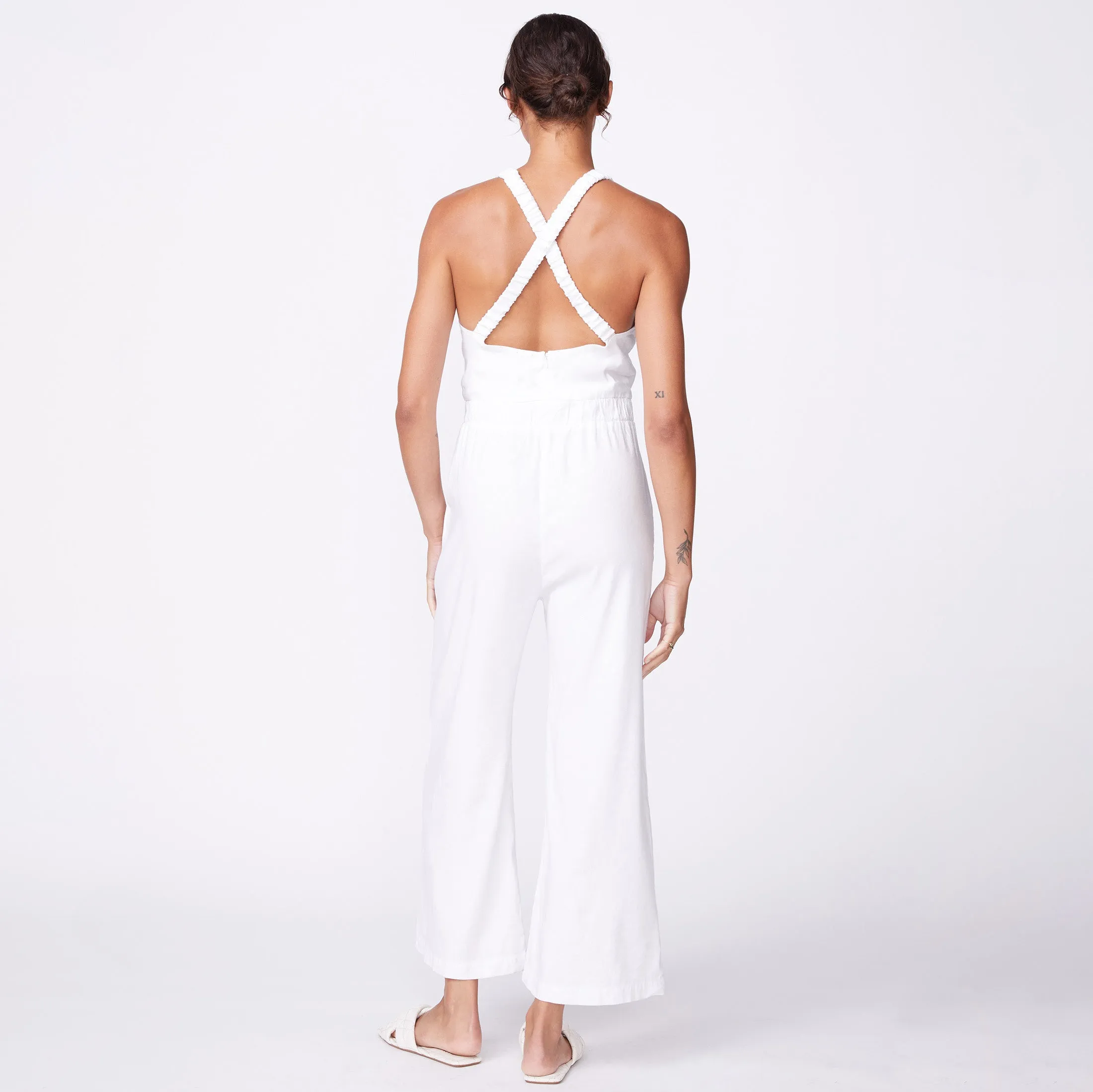 Linen Racer Jumpsuit sold by Monrow product image thumbnail 5
