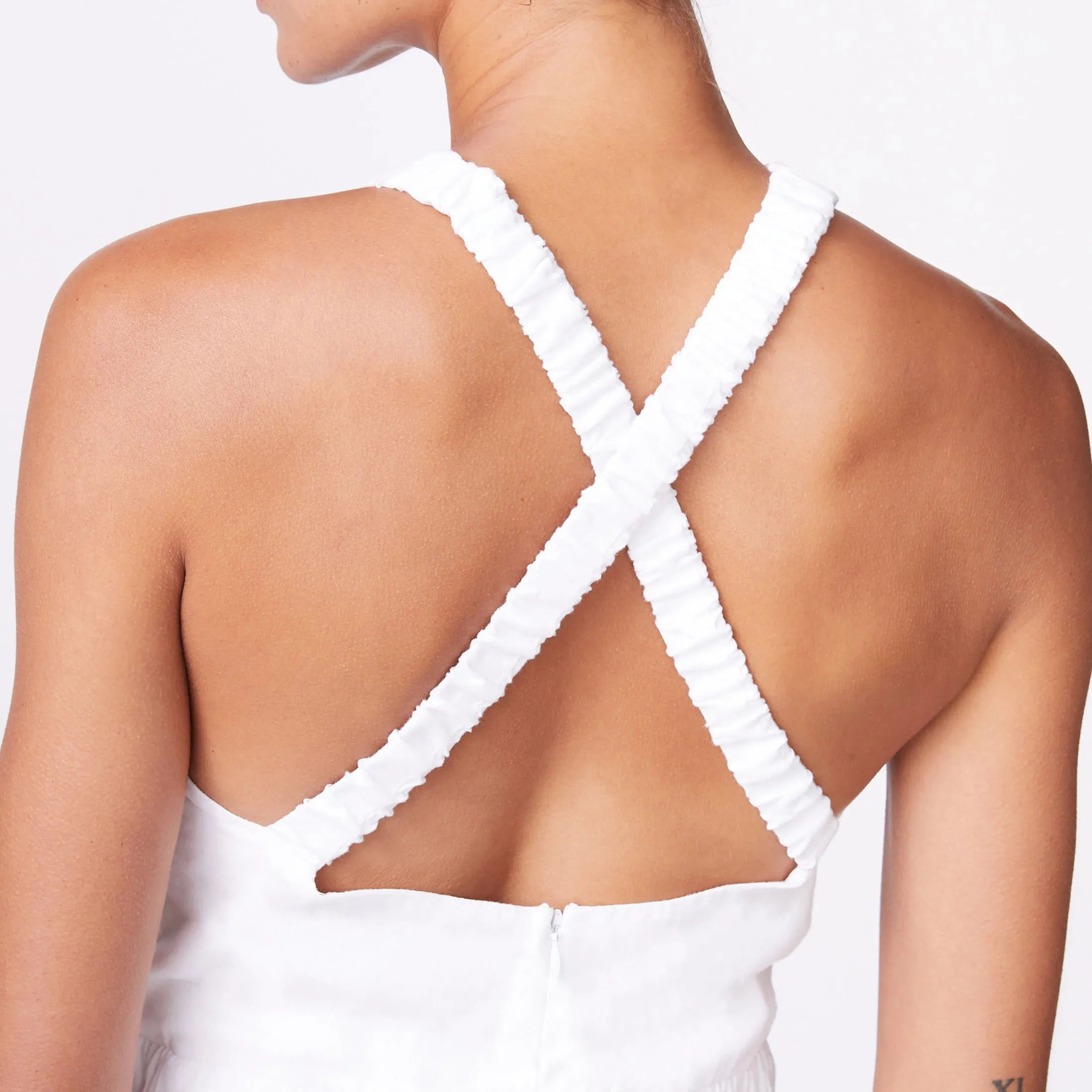 Linen Racer Jumpsuit sold by Monrow product image thumbnail 4