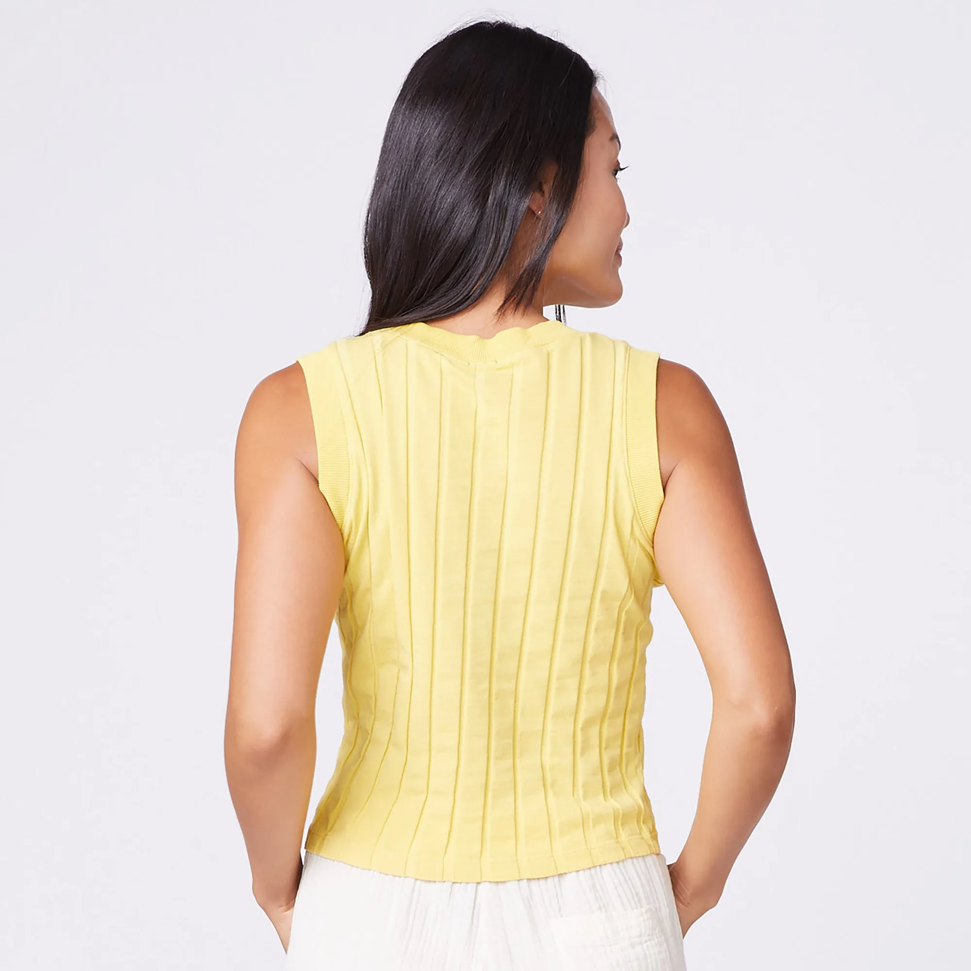 Flat Rib V Tank sold by Monrow product image thumbnail 5