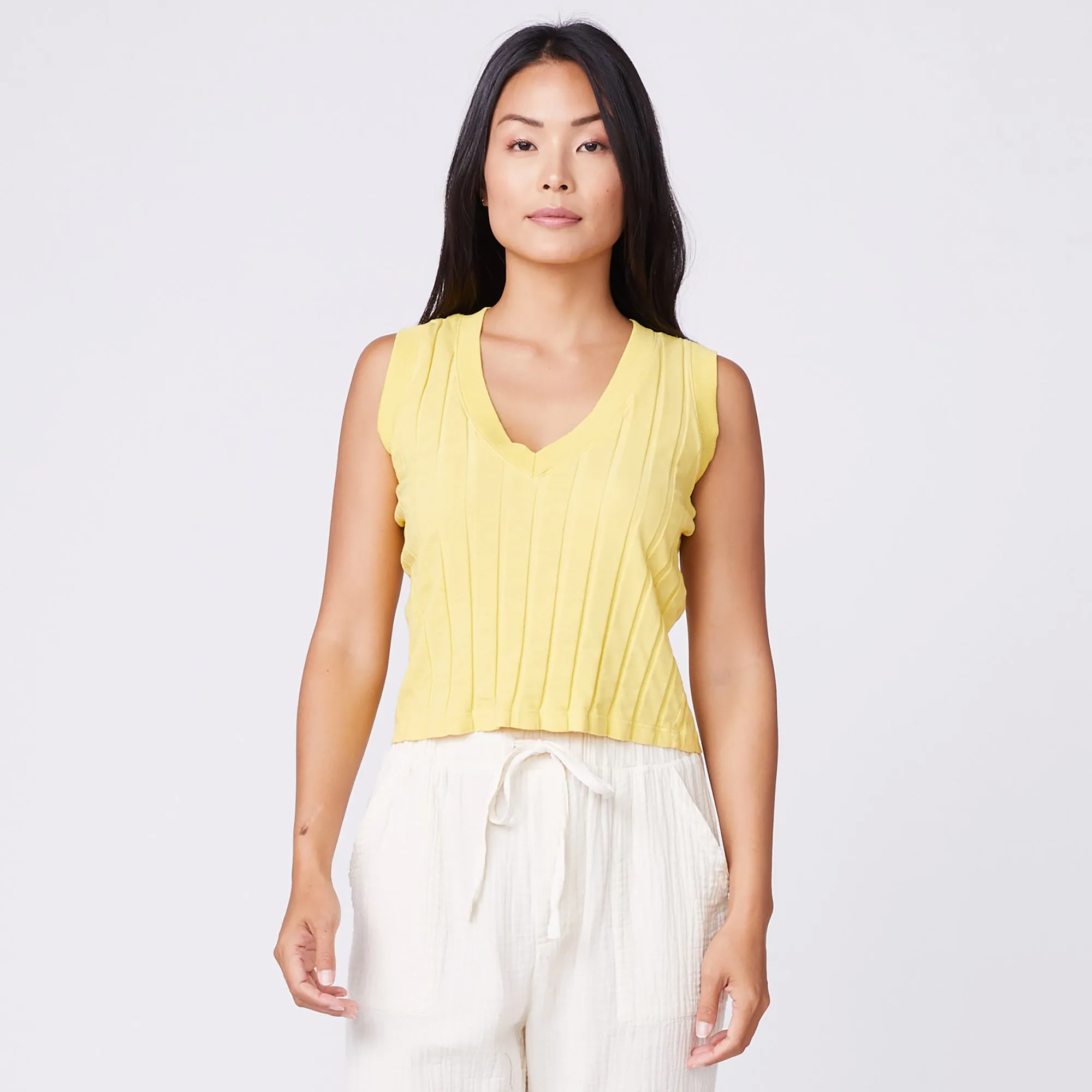 Flat Rib V Tank sold by Monrow product image thumbnail 2