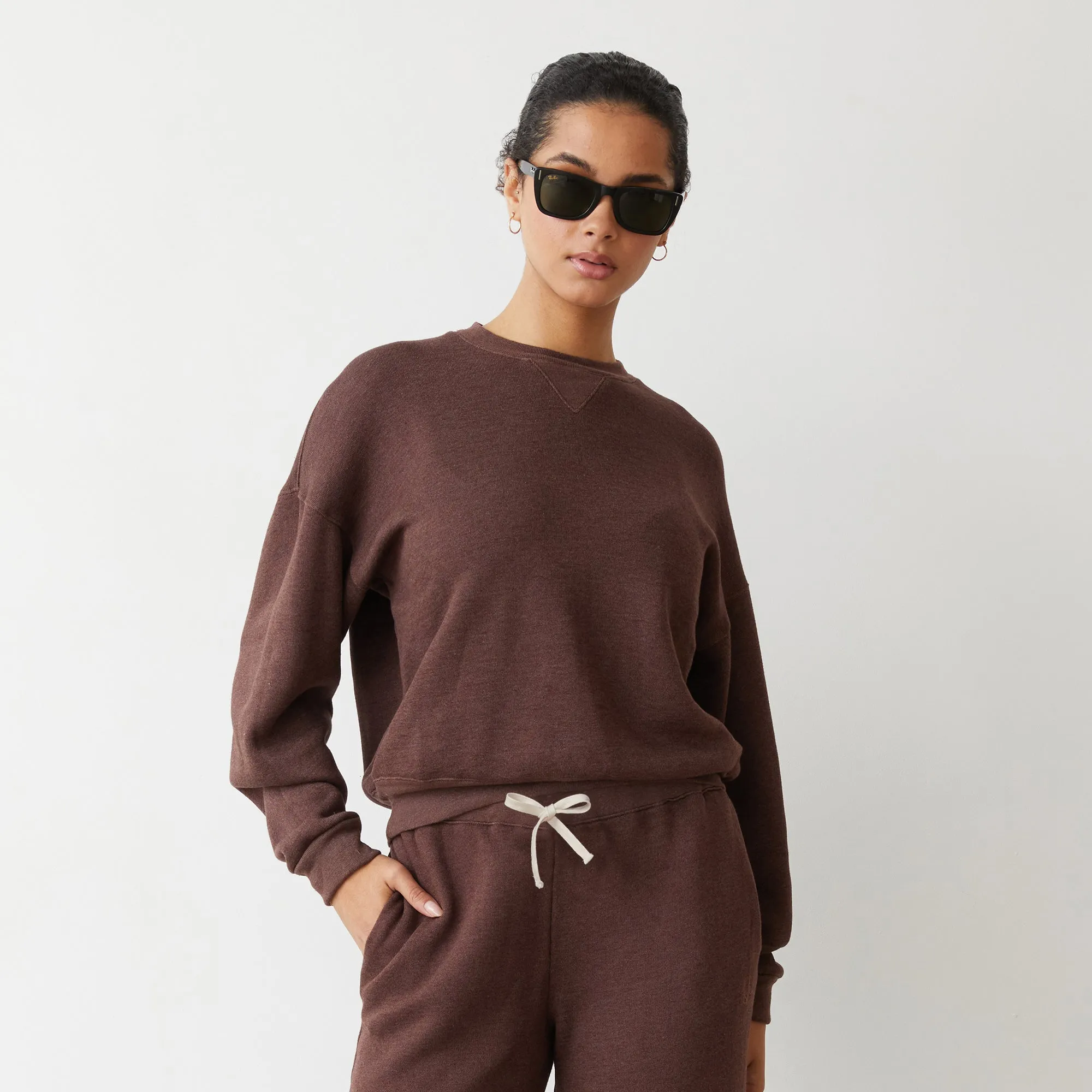 Teddy Fleece Crew Neck Sweatshirt sold by Monrow product image thumbnail 2