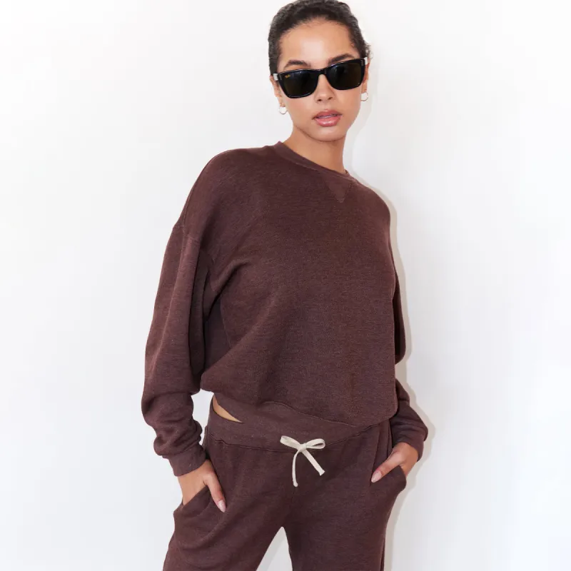 Teddy Fleece Crew Neck Sweatshirt sold by Monrow