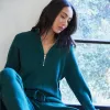 Soft Knit Half Zip Sweater sold by Monrow