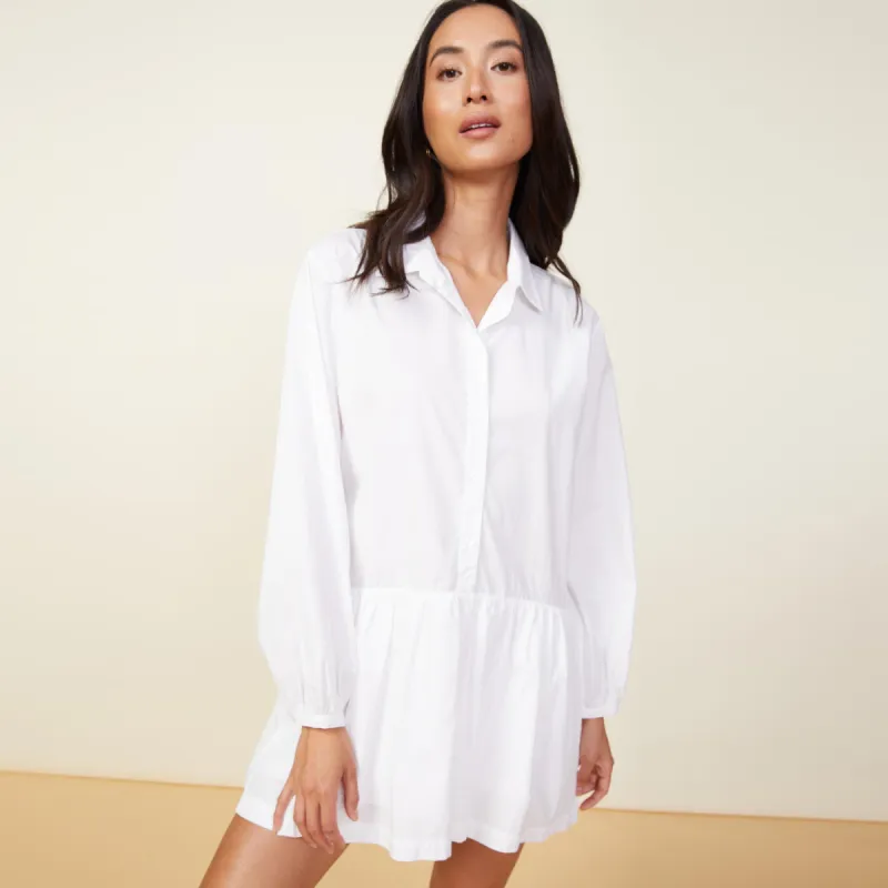 Poplin Easy Shirt Dress sold by Monrow