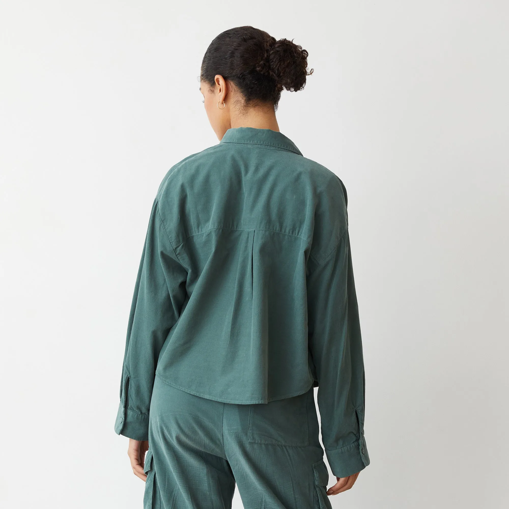 Mini Corduroy Cropped Shirt sold by Monrow product image thumbnail 3