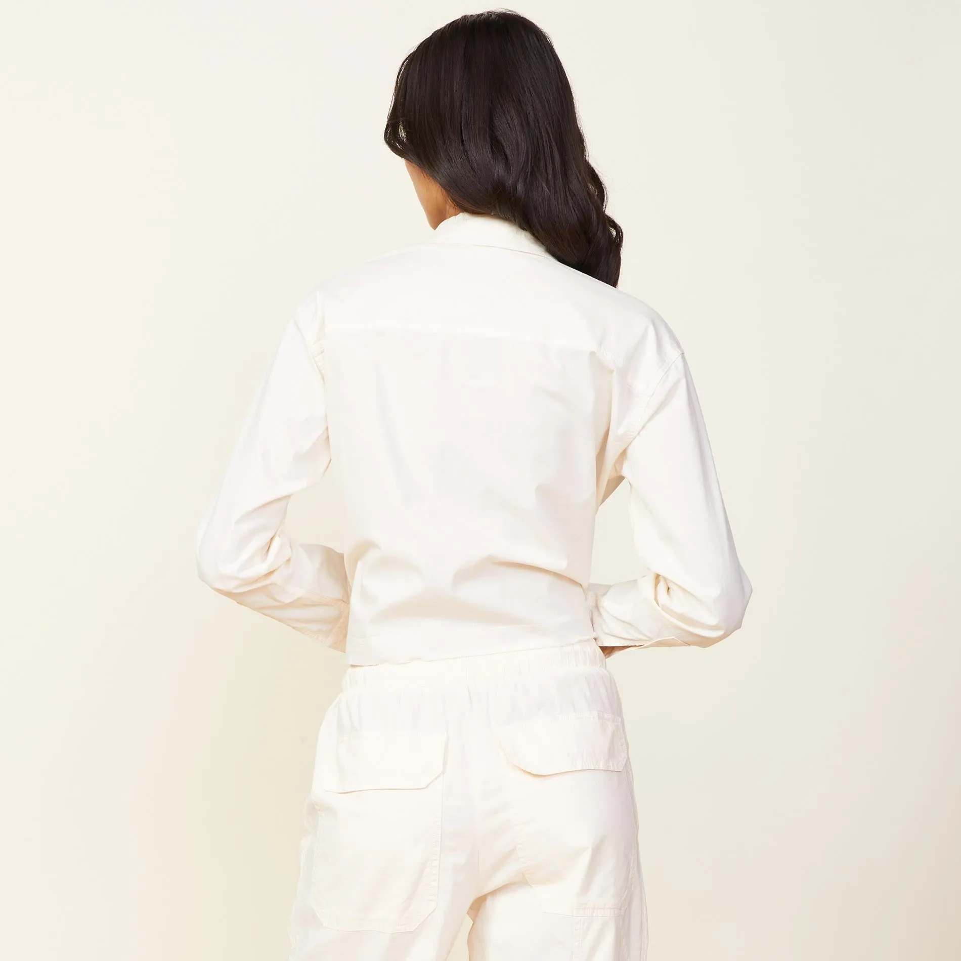 Cropped Poplin Shirt sold by Monrow product image thumbnail 5