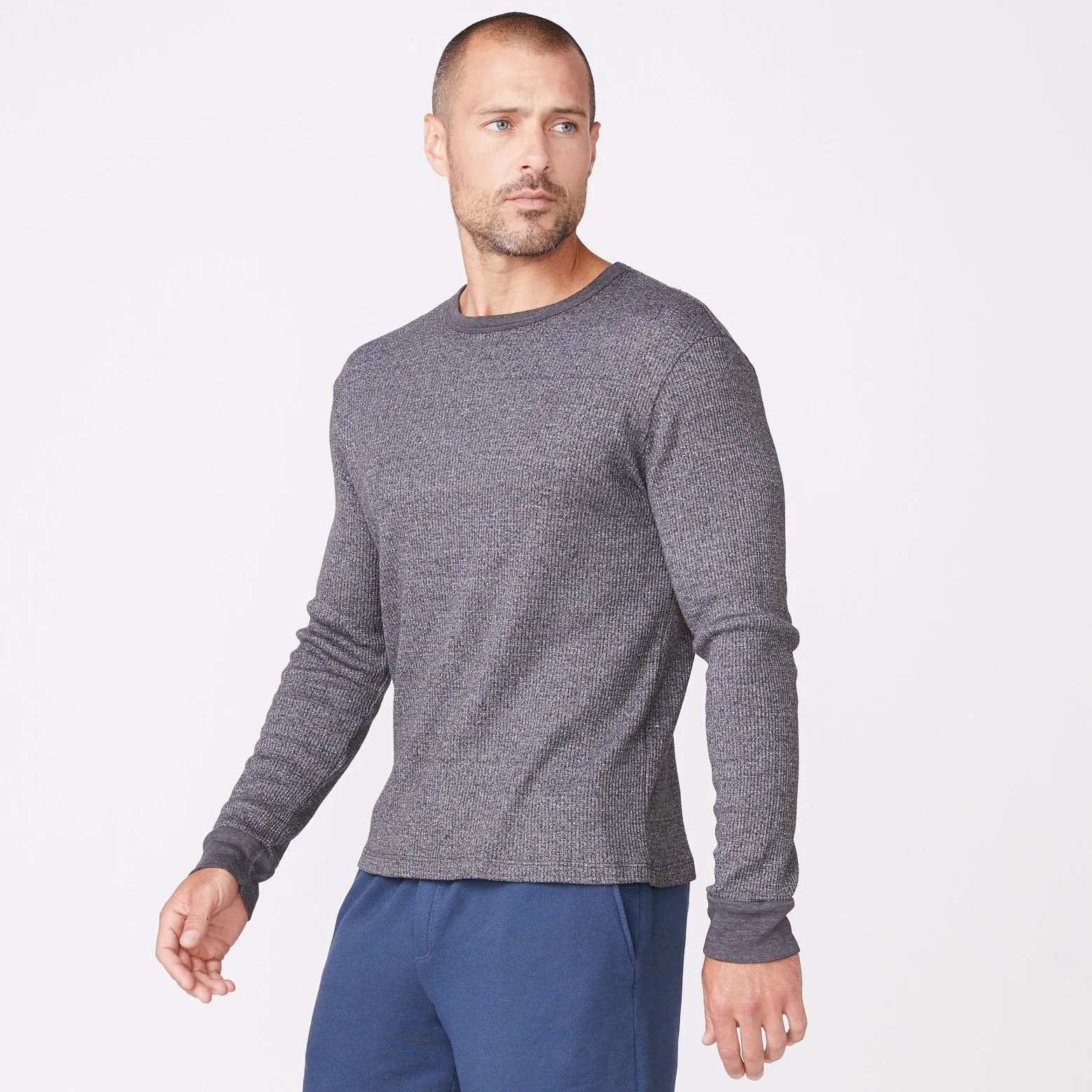 Thermal Long Sleeve Crew sold by Monrow product image thumbnail 3