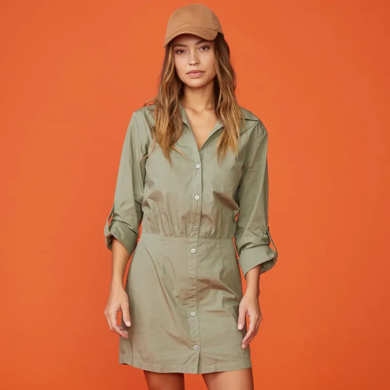 Poplin Shirt Dress sold by Monrow
