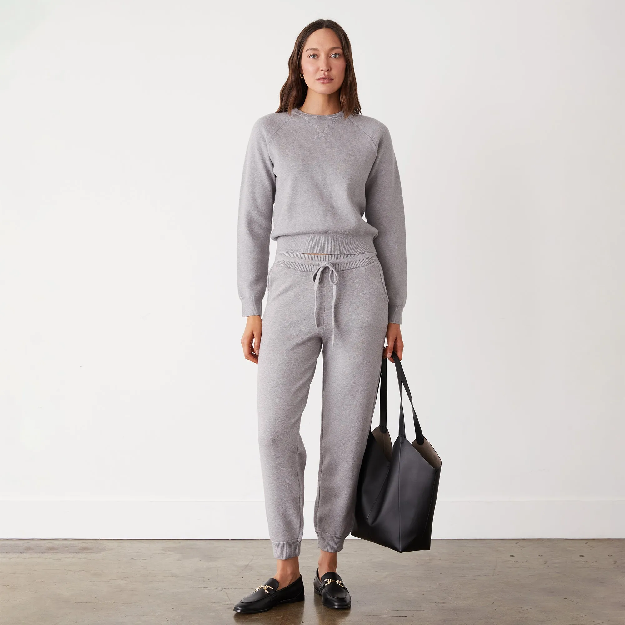 Soft Knit Cuffed Jogger sold by Monrow