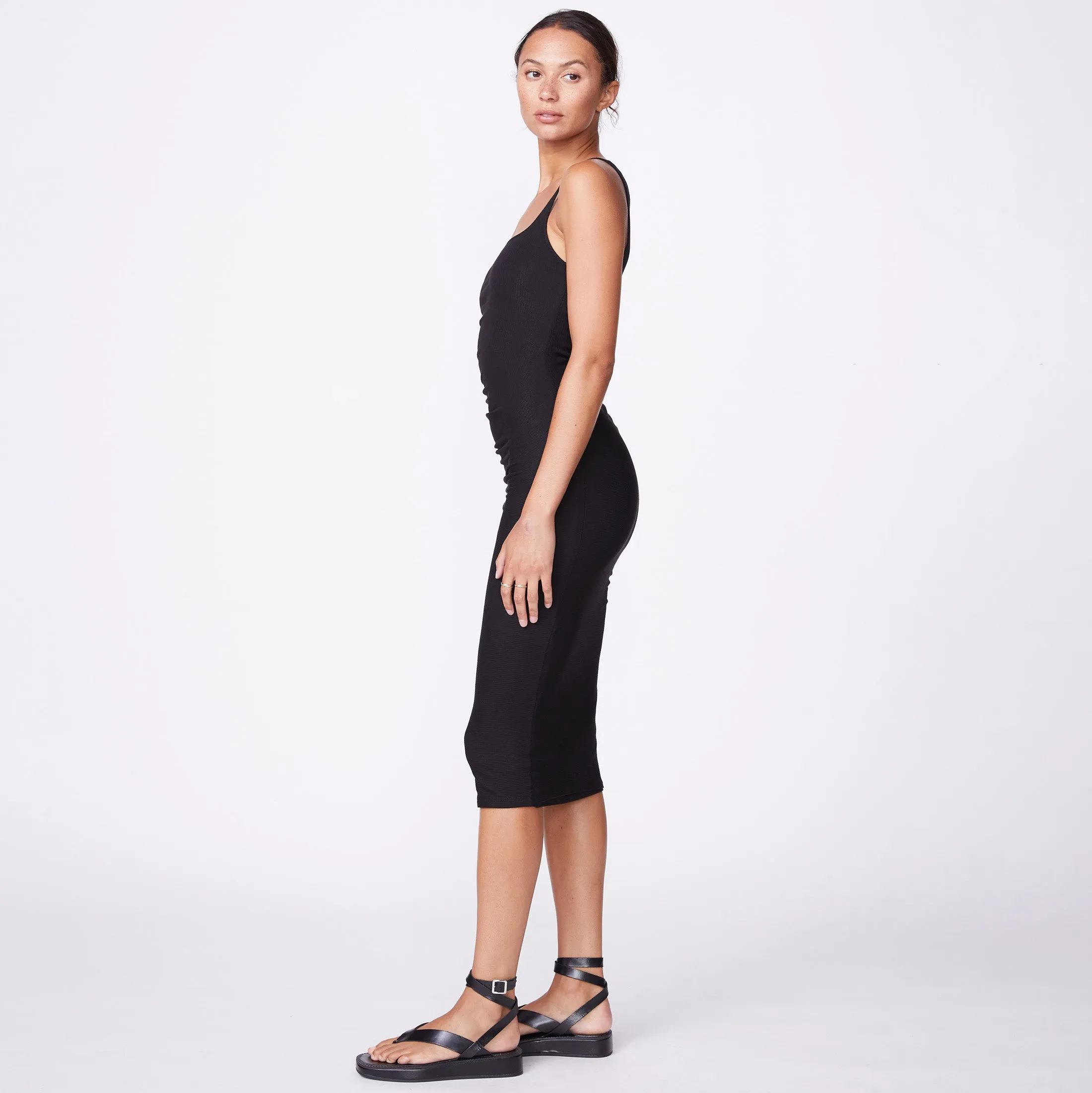 Rib Square Neck Dress sold by Monrow product image thumbnail 3