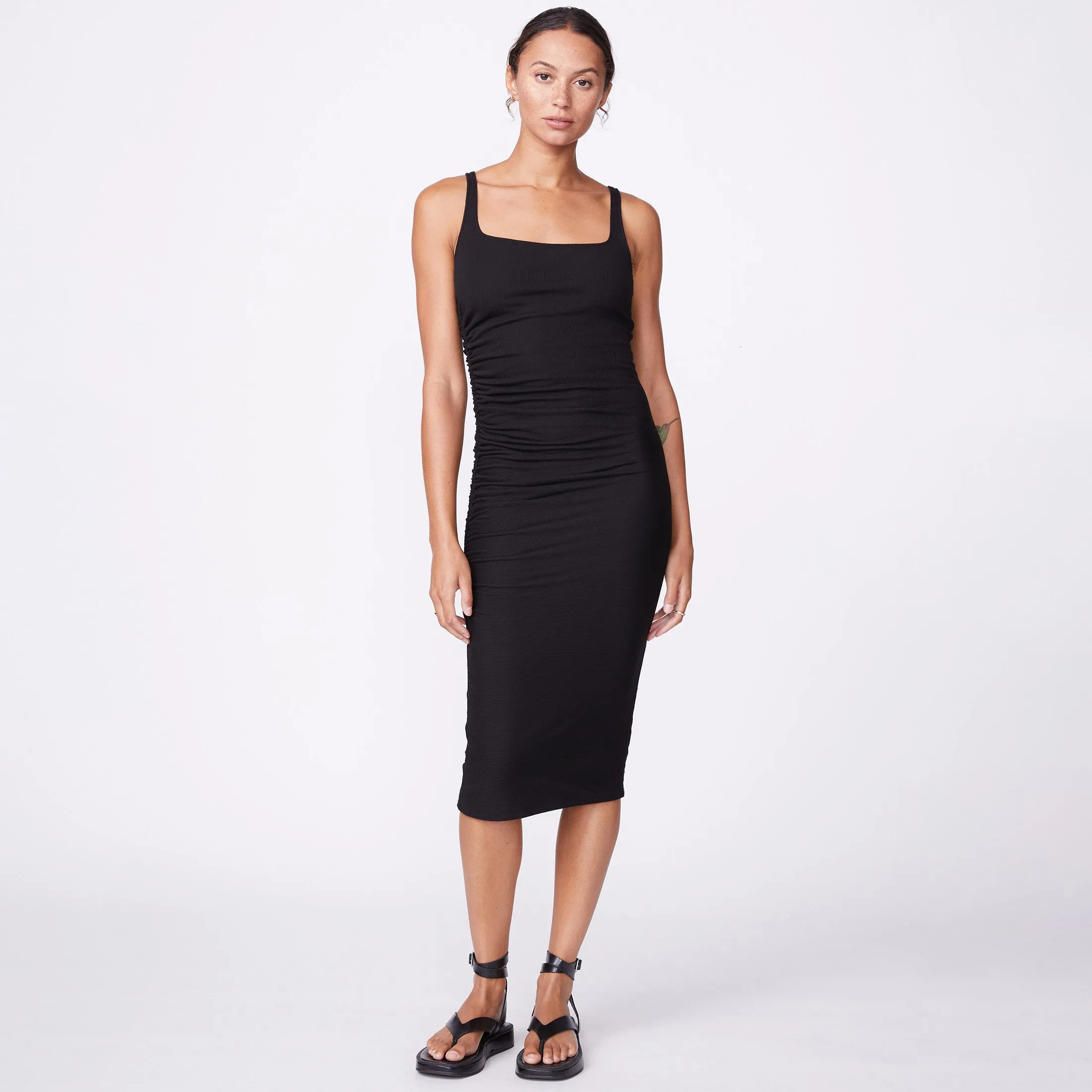 Rib Square Neck Dress sold by Monrow product image thumbnail 2
