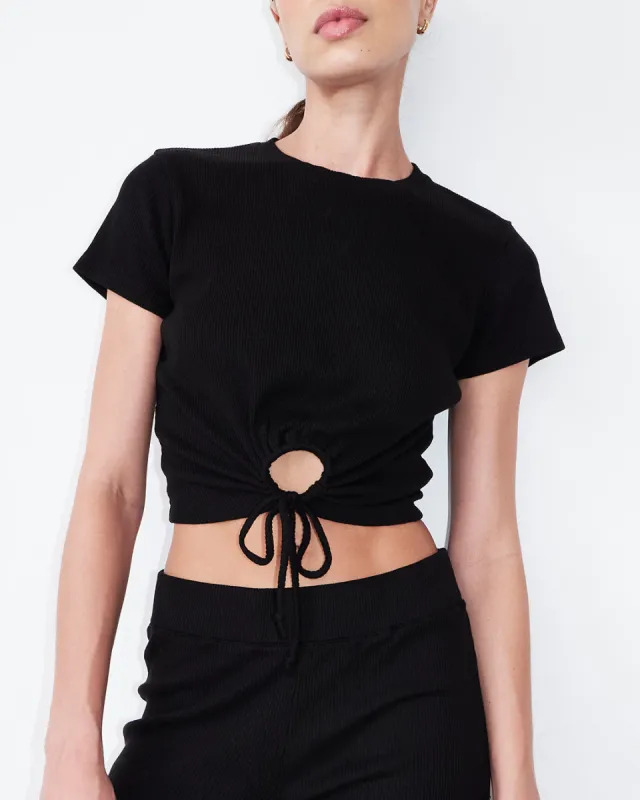 Tencel Rib Tie Top sold by Monrow