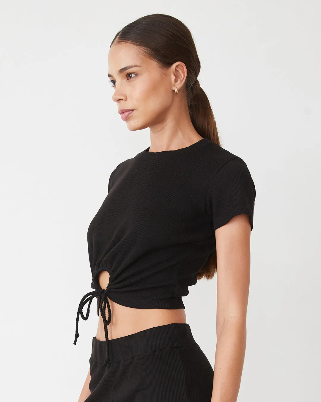 Tencel Rib Tie Top sold by Monrow product image thumbnail 3