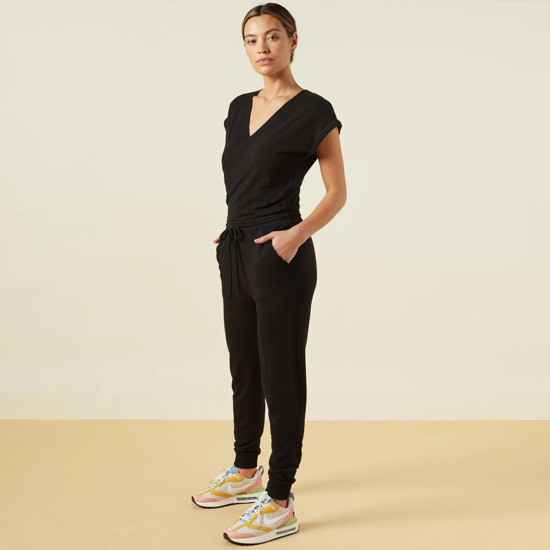 Supersoft Wrapped Jumpsuit sold by Monrow product image thumbnail 4
