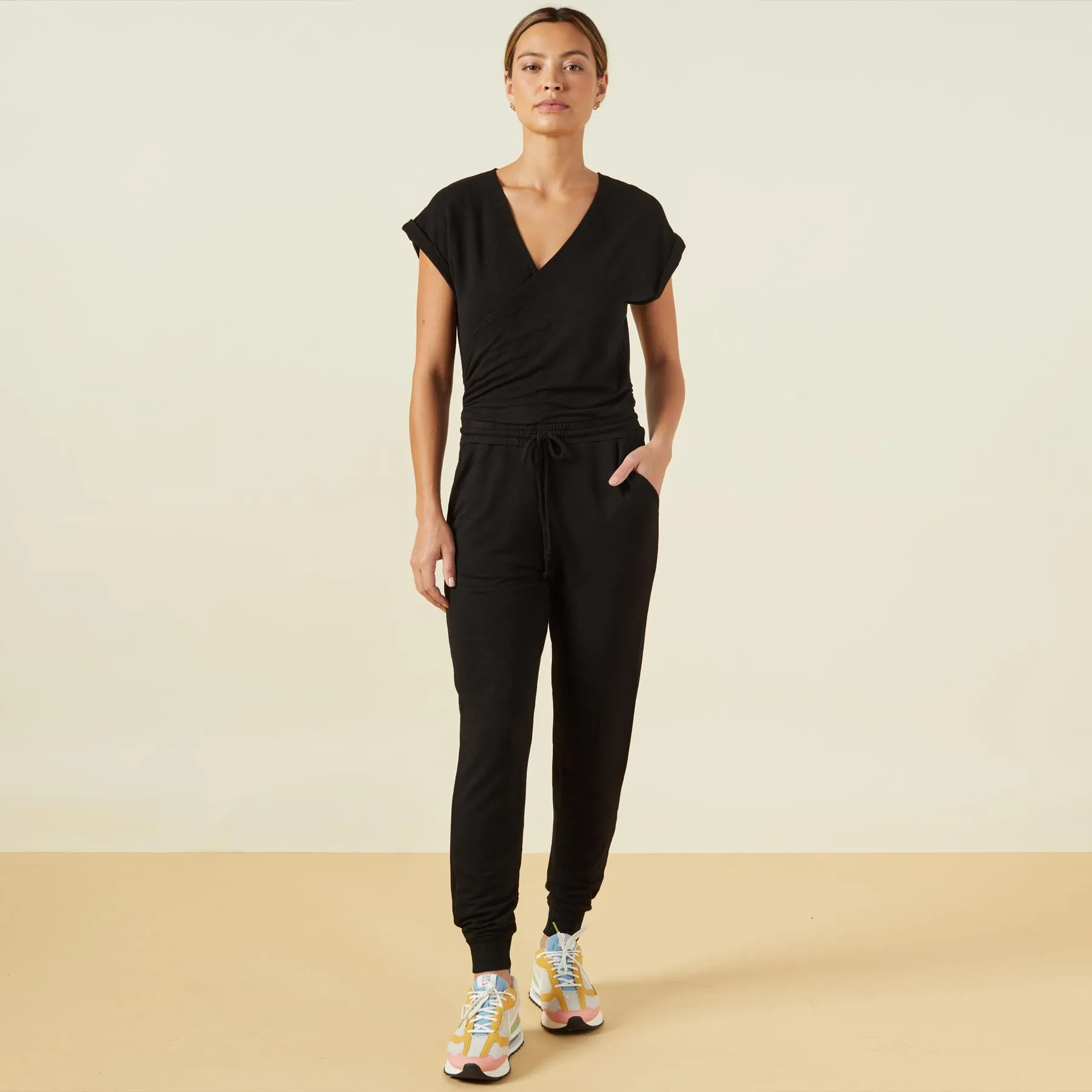 Supersoft Wrapped Jumpsuit sold by Monrow product image thumbnail 3