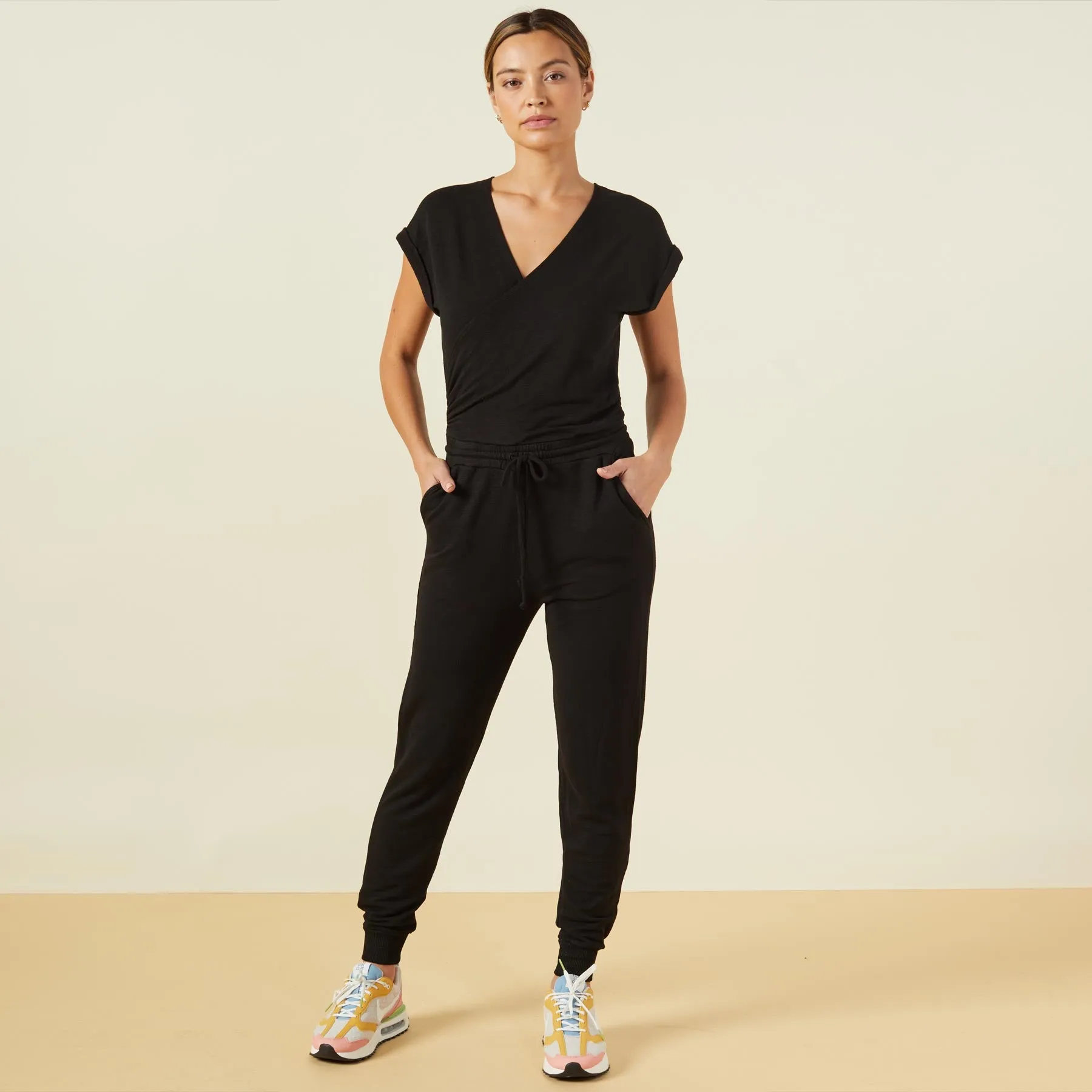 Supersoft Wrapped Jumpsuit sold by Monrow product image thumbnail 2