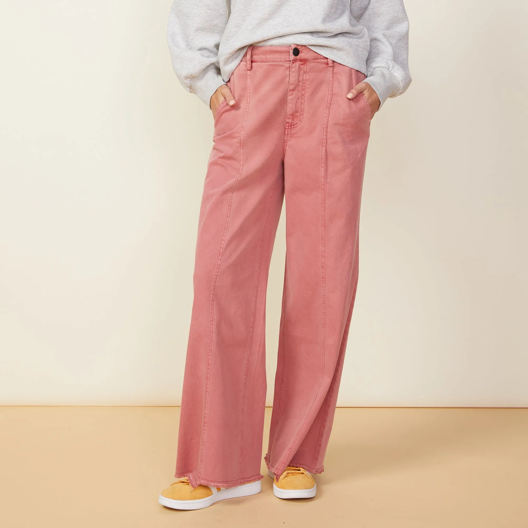 Wide Leg Seamed Pants sold by Monrow